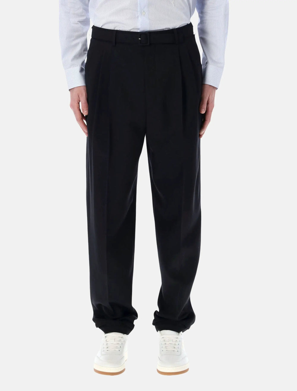Wool Gabardine Tailored Trousers Saint laurent – Гарантія оригінальності – боковий вид