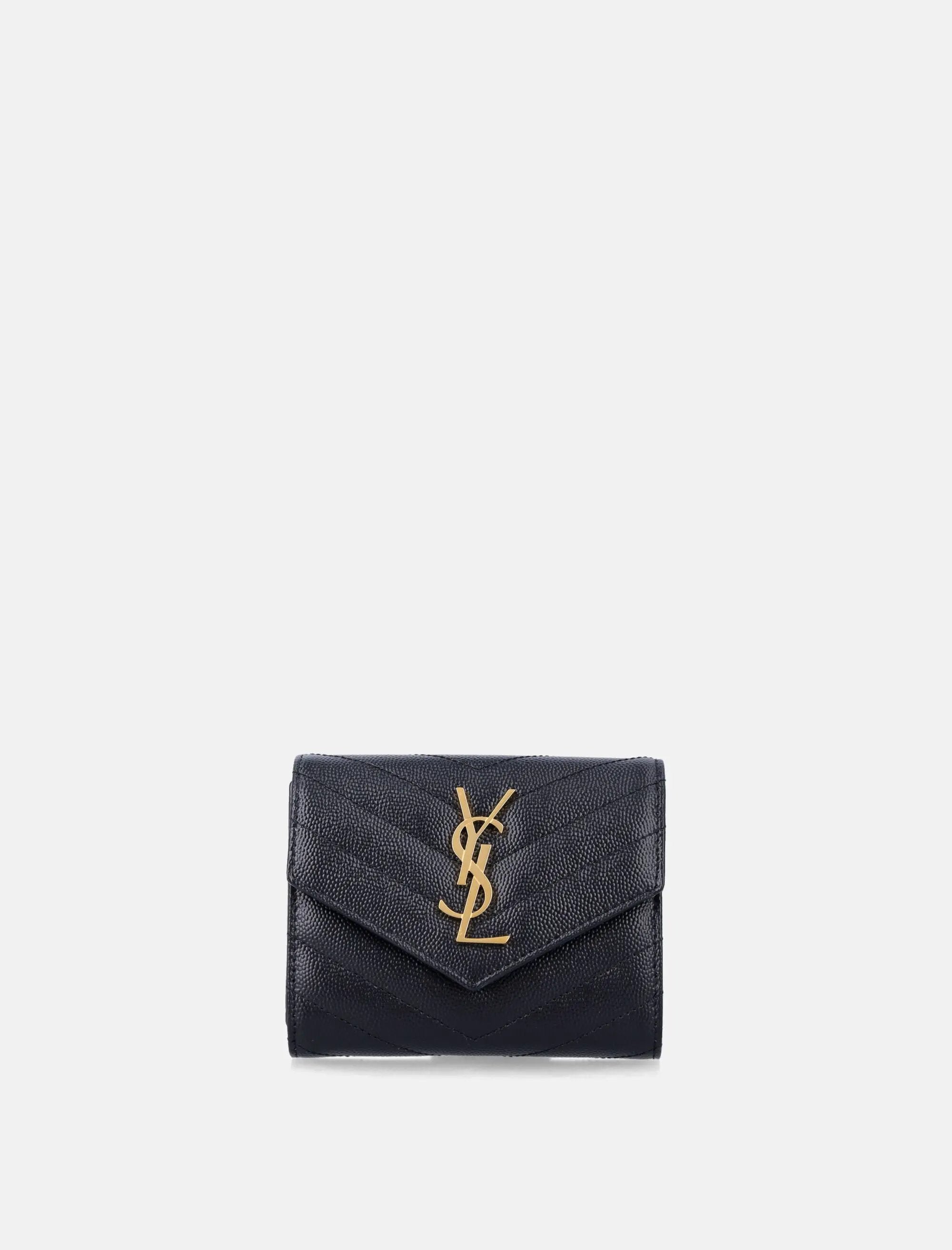 Оригінальна Cassandre Tri Fold Wallet Saint laurent – боковий вид