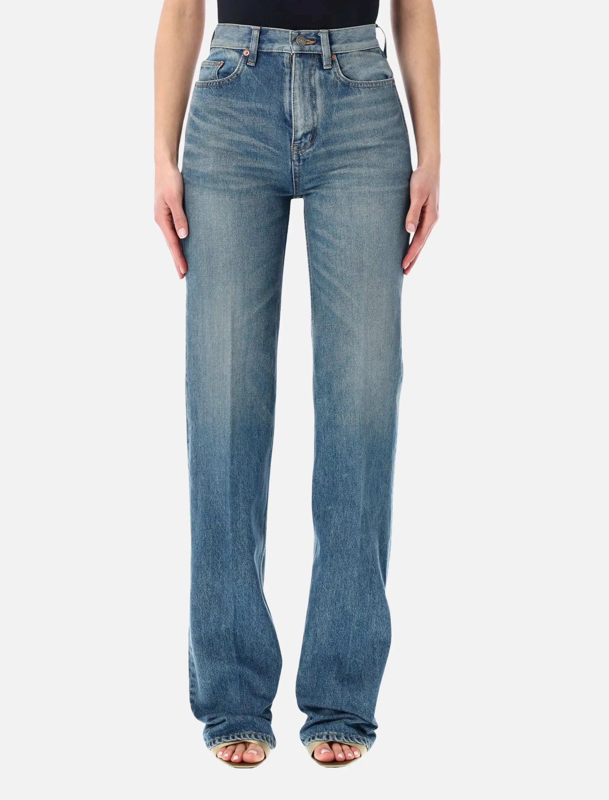 Yves Flared Jeans Saint laurent – Гарантія оригінальності – боковий вид