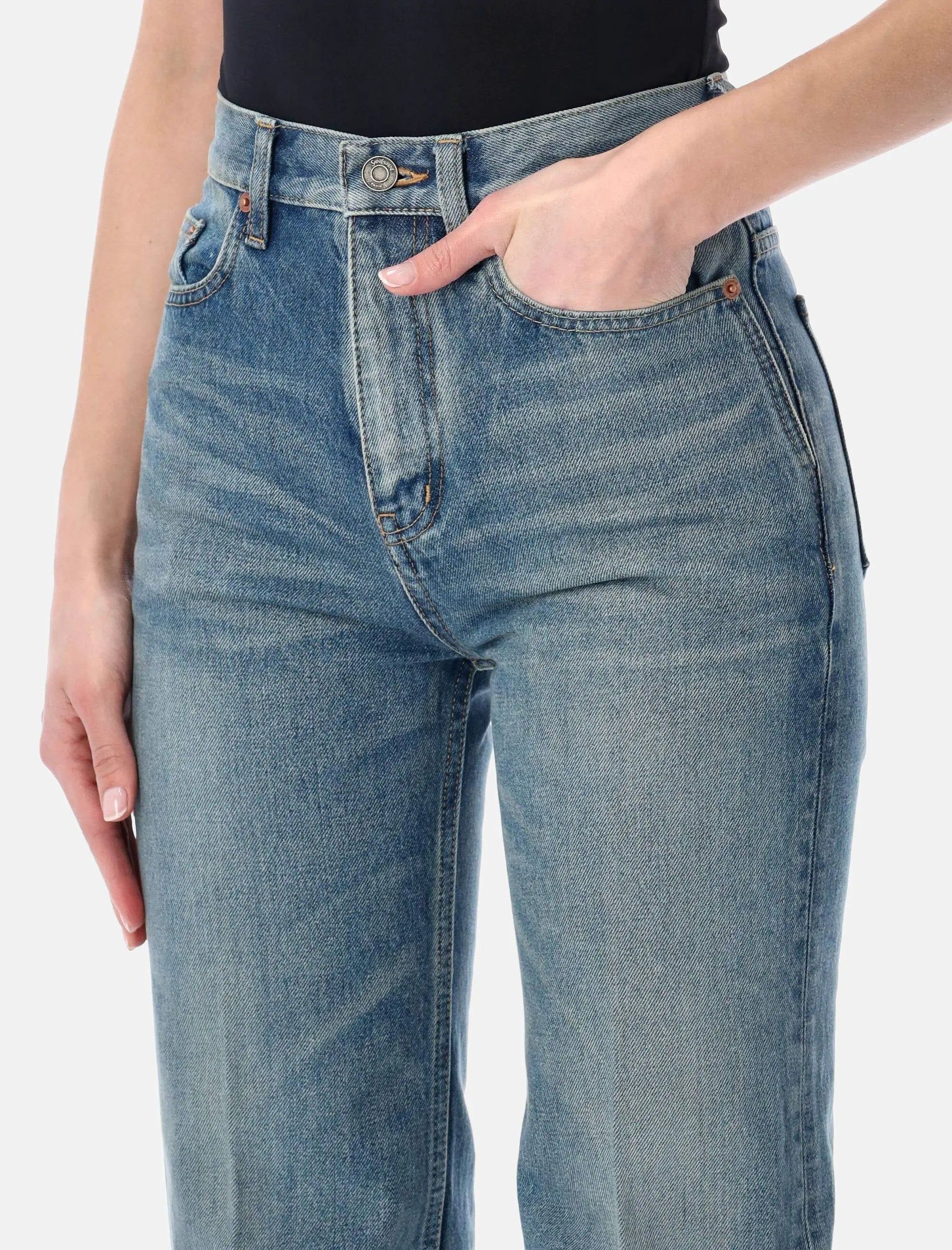 Yves Flared Jeans Saint laurent – Гарантія оригінальності – детальний вид