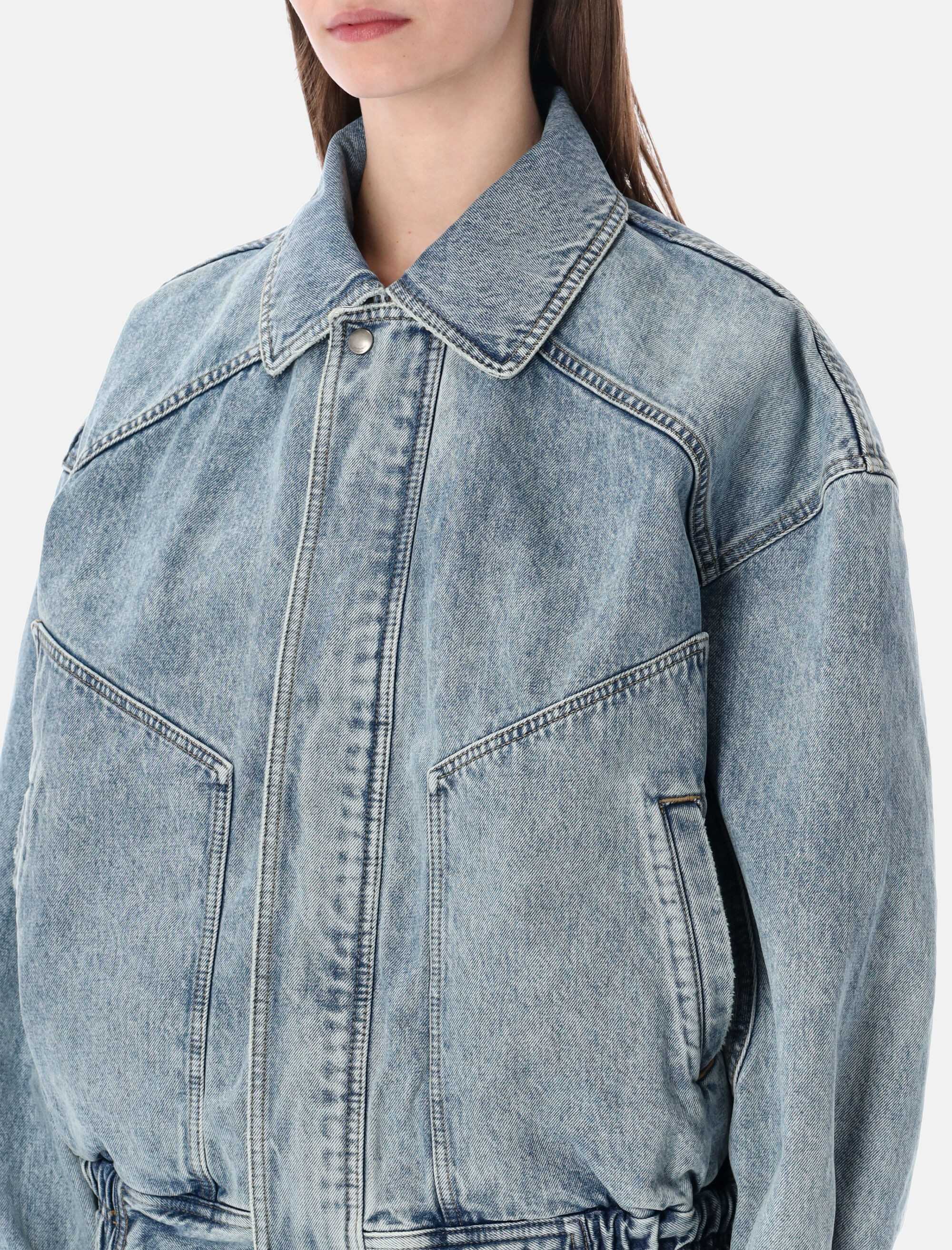Оригінальна Oversized South Blue Denim Jacket Saint laurent – детальний вид