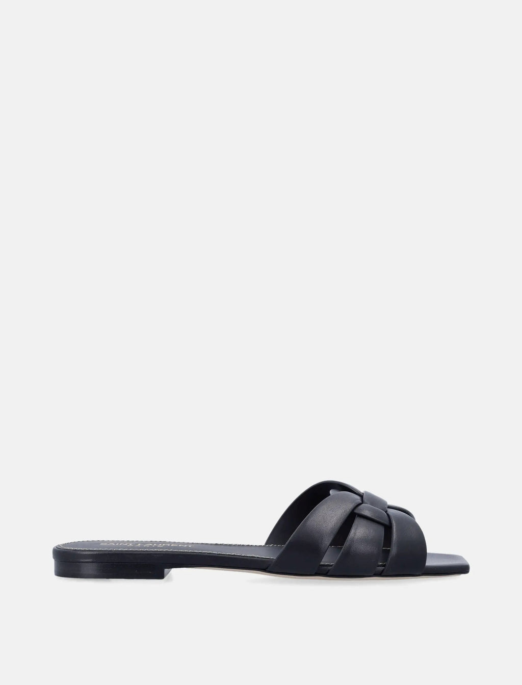 Оригінальна Leather Tribute Flat Sandals Saint laurent – боковий вид