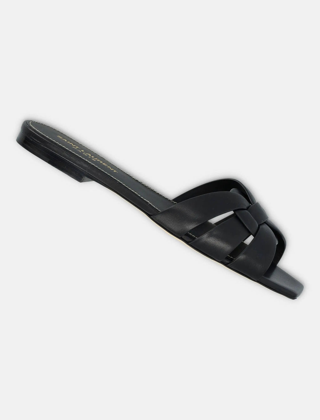 Оригінальна Leather Tribute Flat Sandals Saint laurent – детальний вид