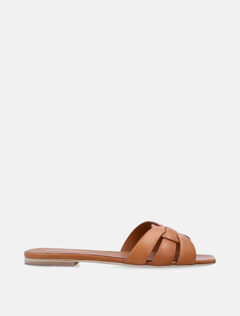 Оригінальна Leather Tribute Flat Sandals Saint laurent – боковий вид