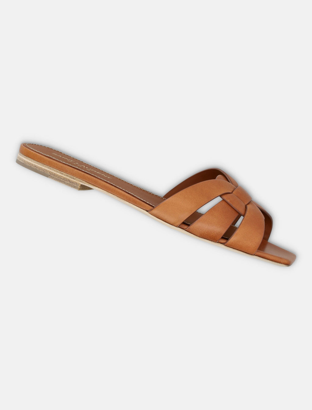 Оригінальна Leather Tribute Flat Sandals Saint laurent – детальний вид