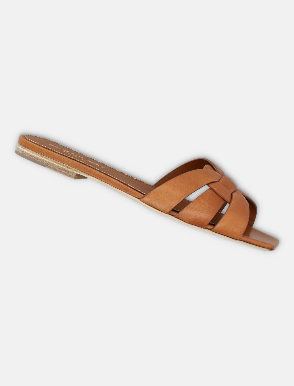 Оригінальна Leather Tribute Flat Sandals Saint laurent – детальний вид