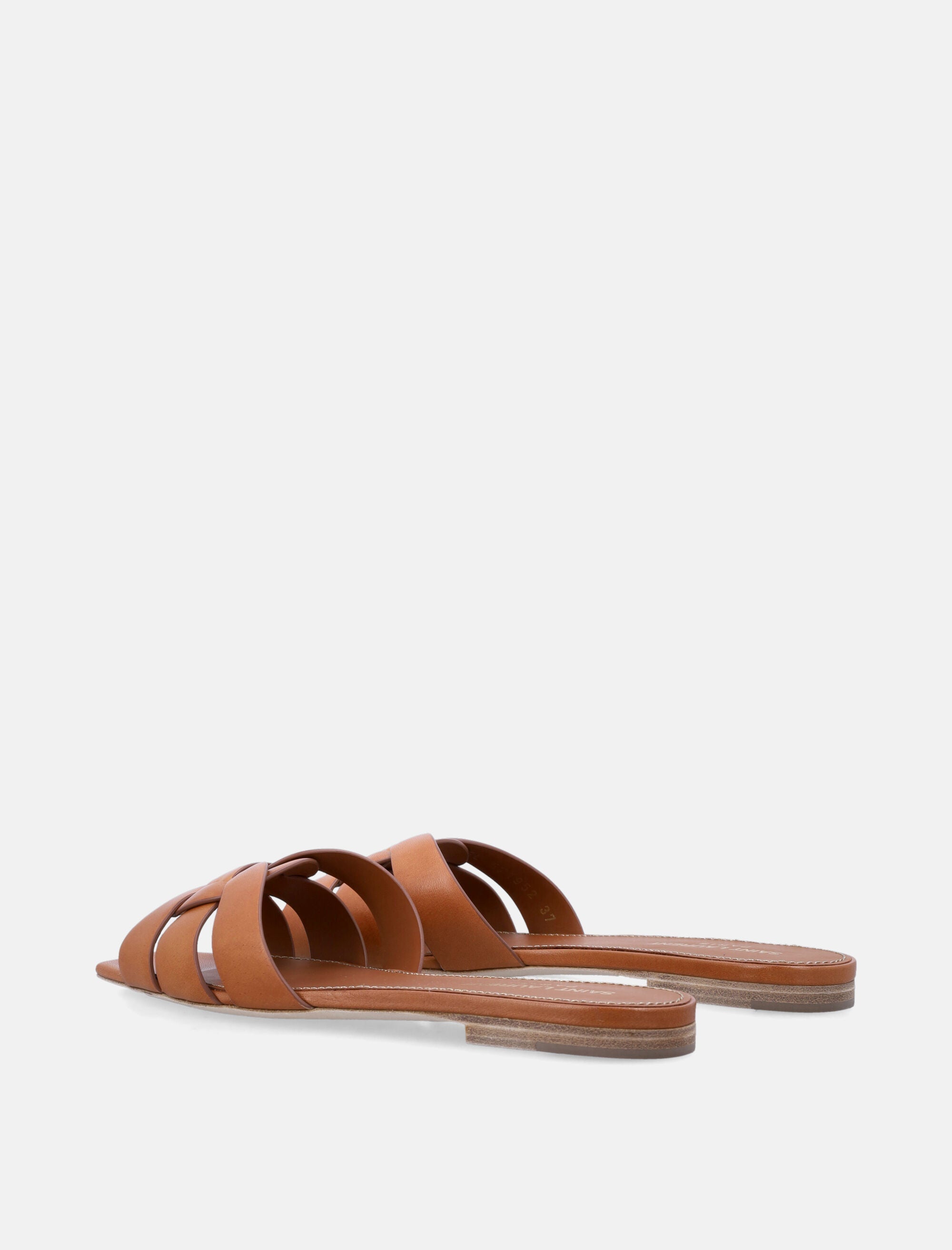Оригінальна Leather Tribute Flat Sandals Saint laurent – збільшений вид