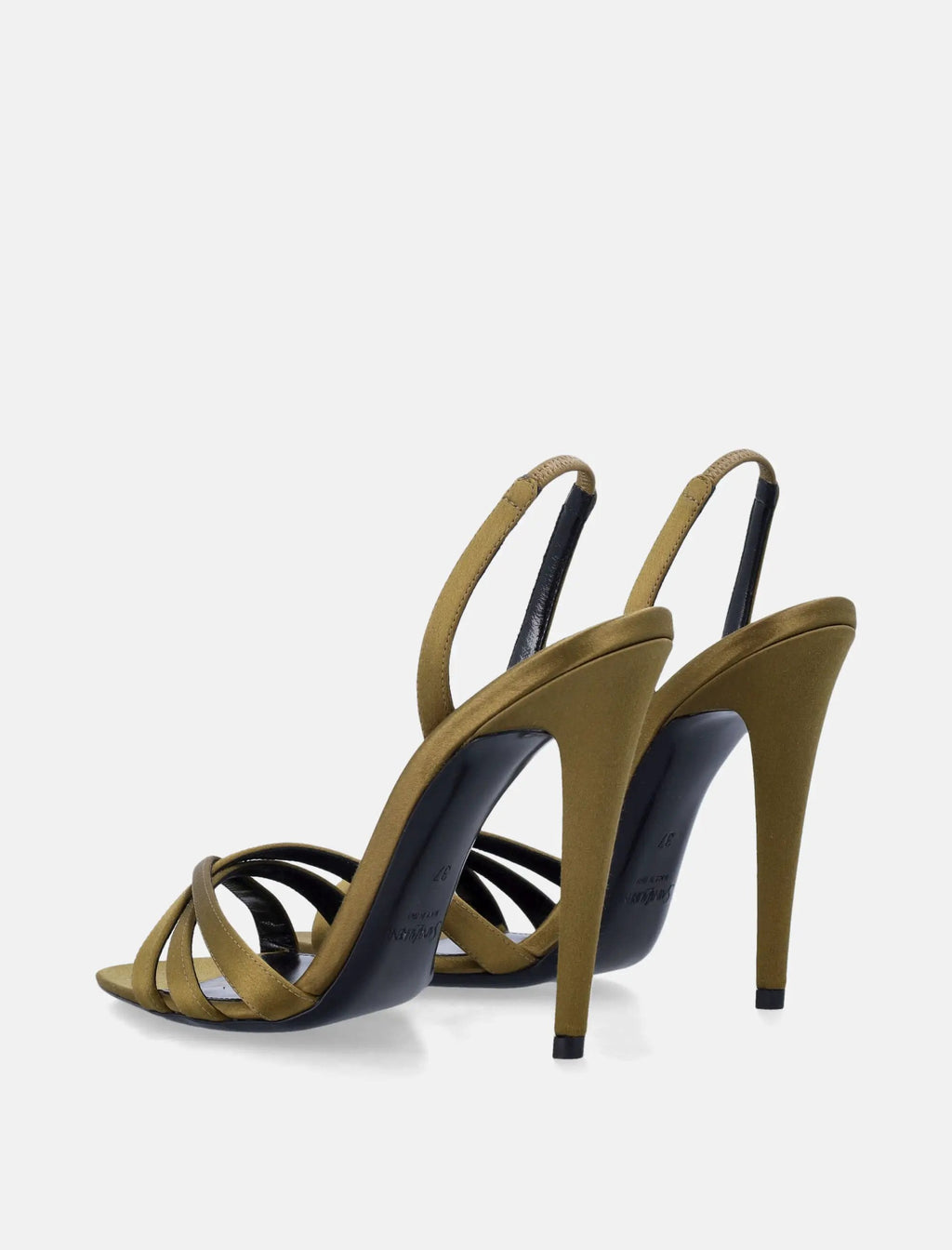 Satin Crepe Kate Sandals Saint laurent оригінал – Купити в Україні – збільшений вид