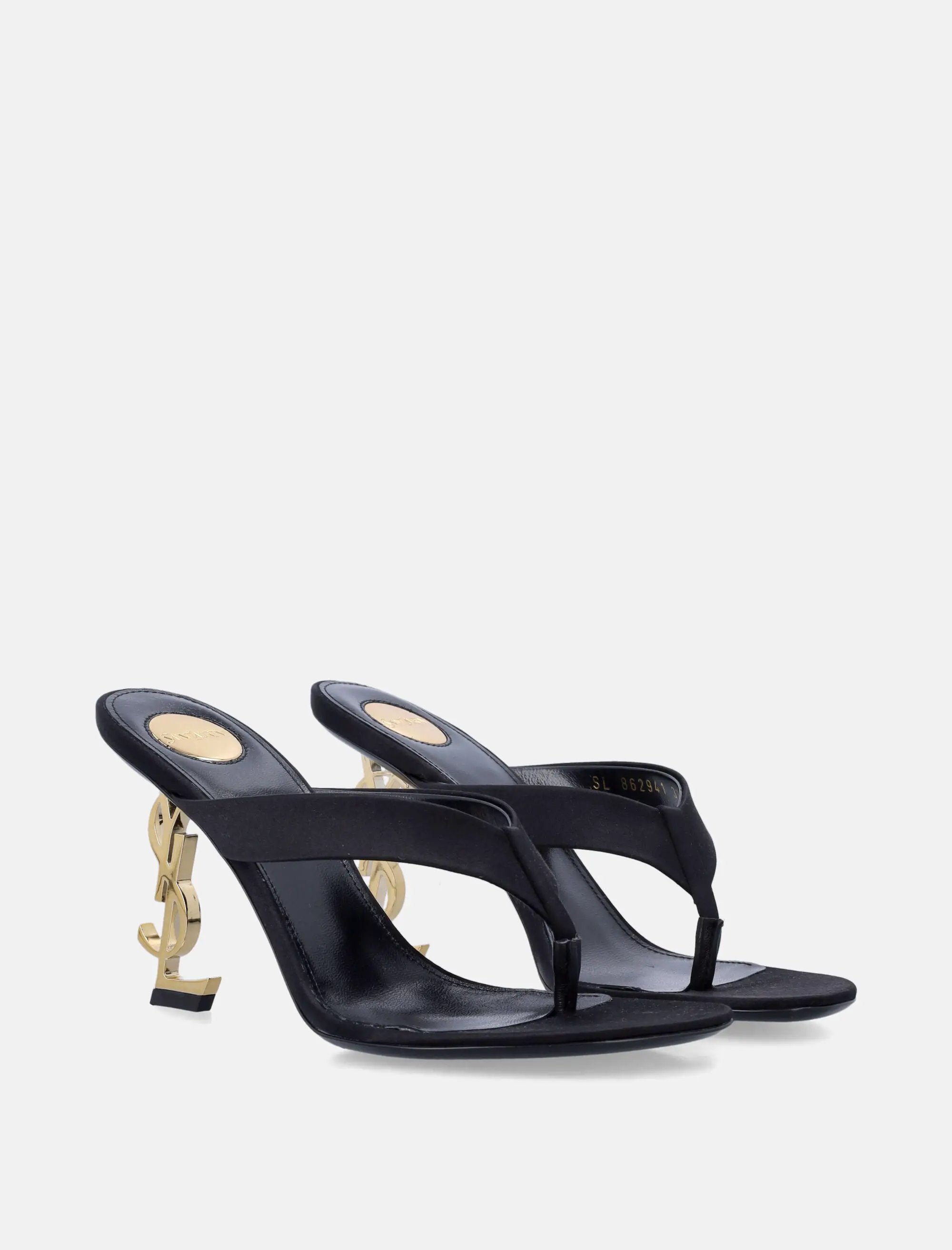 Satin Opyum Mules Saint laurent оригінал – Купити в Україні – вид ззаду