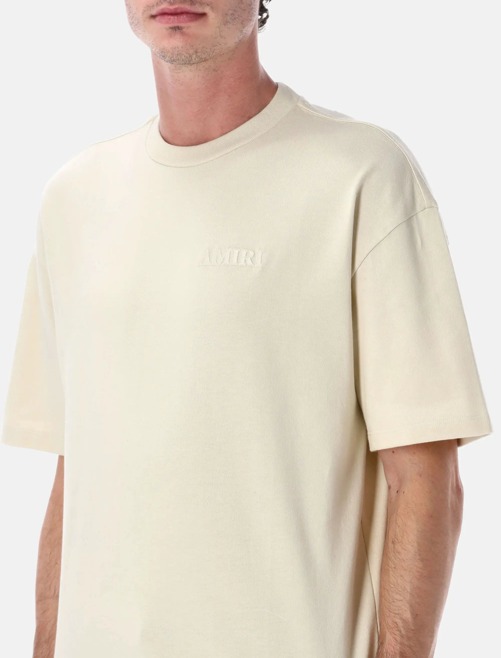 Оригінальна Oversized Cotton T Shirt With Logo Embroidery Amiri – детальний вид
