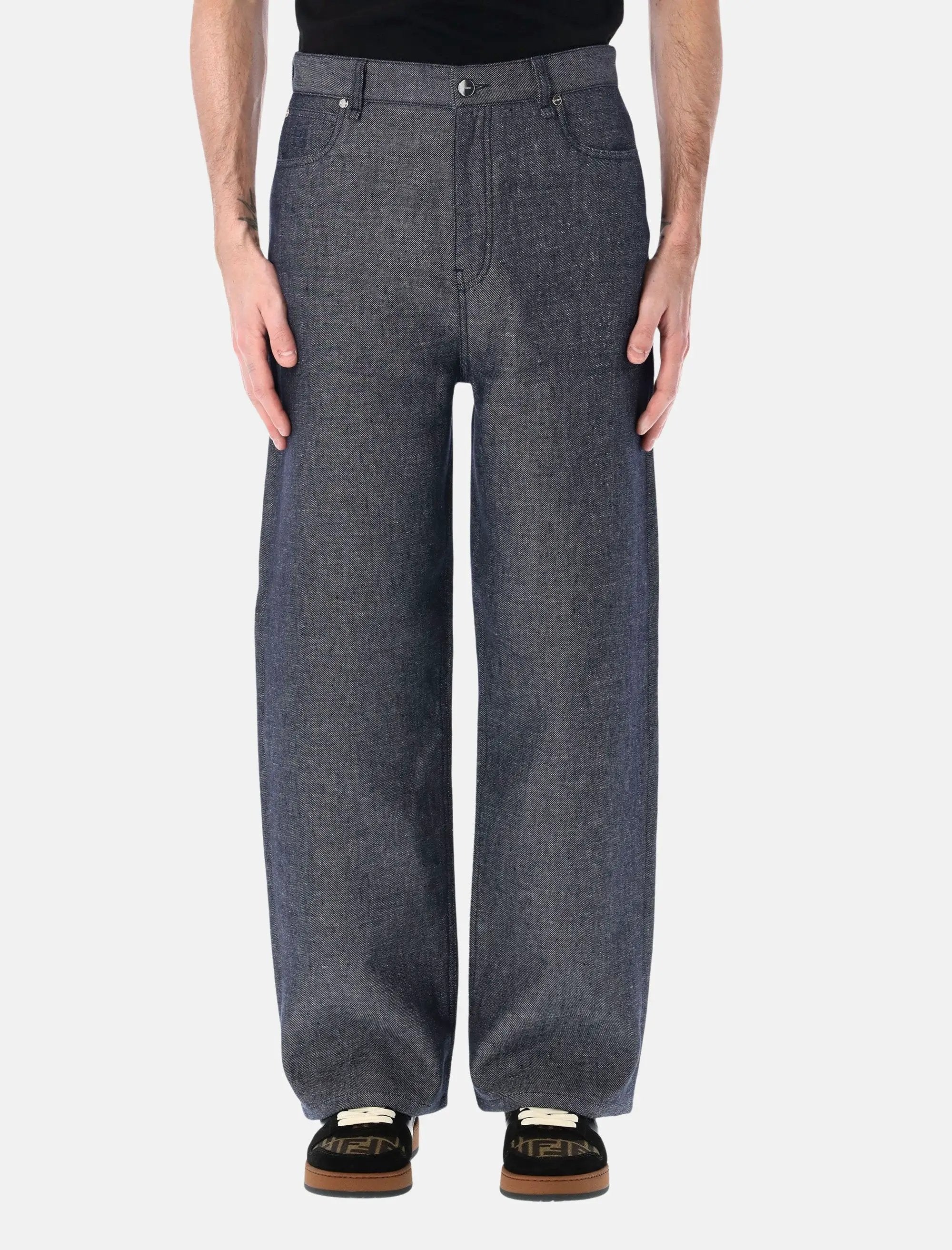 Оригінальна Straight Leg Jeans Fendi – боковий вид