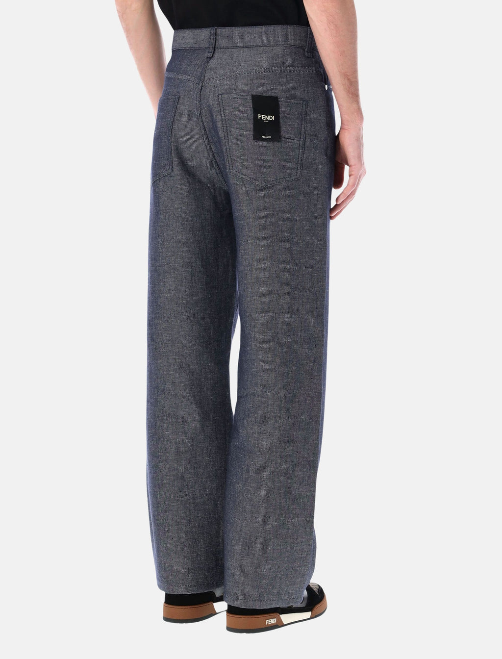 Оригінальна Straight Leg Jeans Fendi – вид ззаду