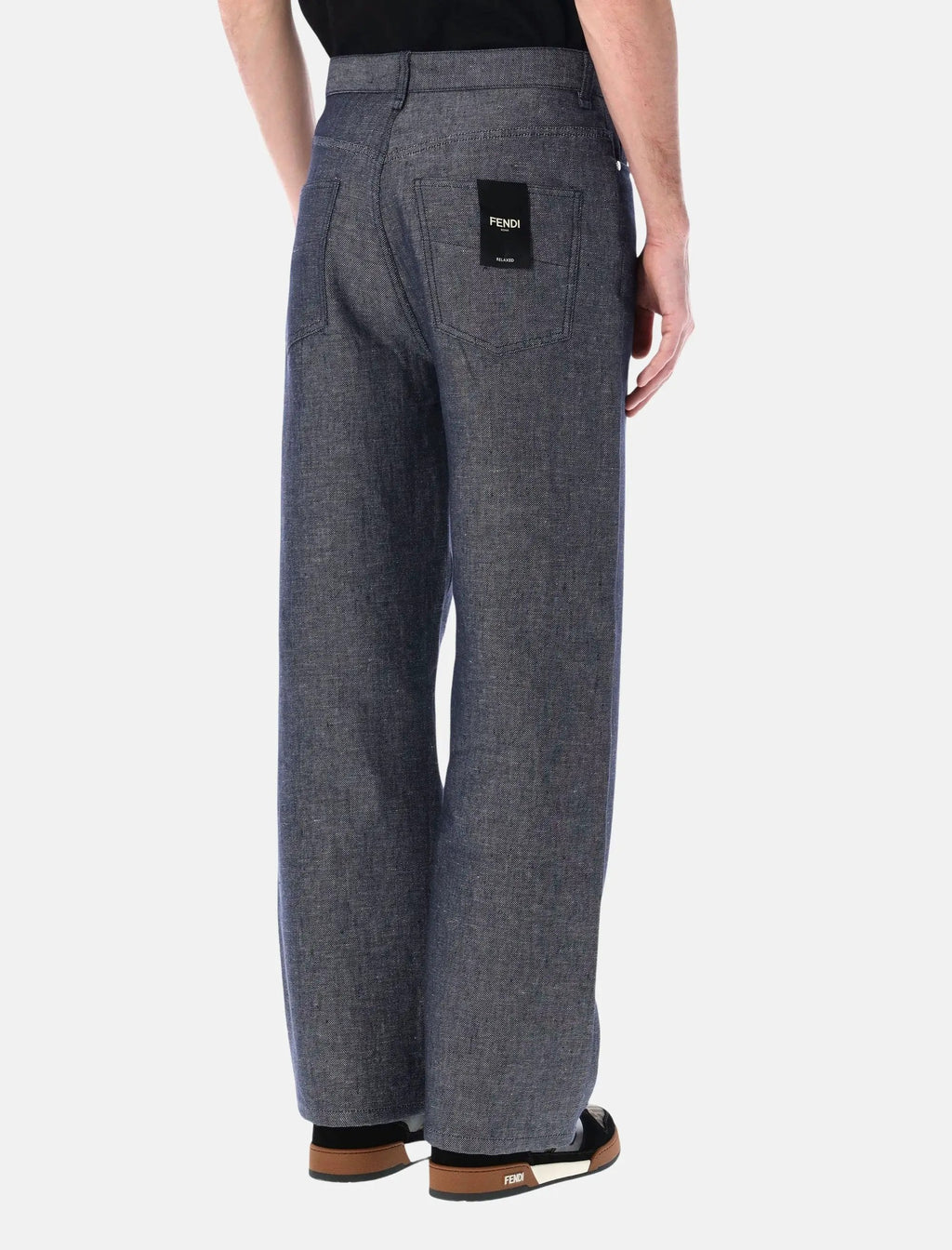 Оригінальна Straight Leg Jeans Fendi – вид ззаду