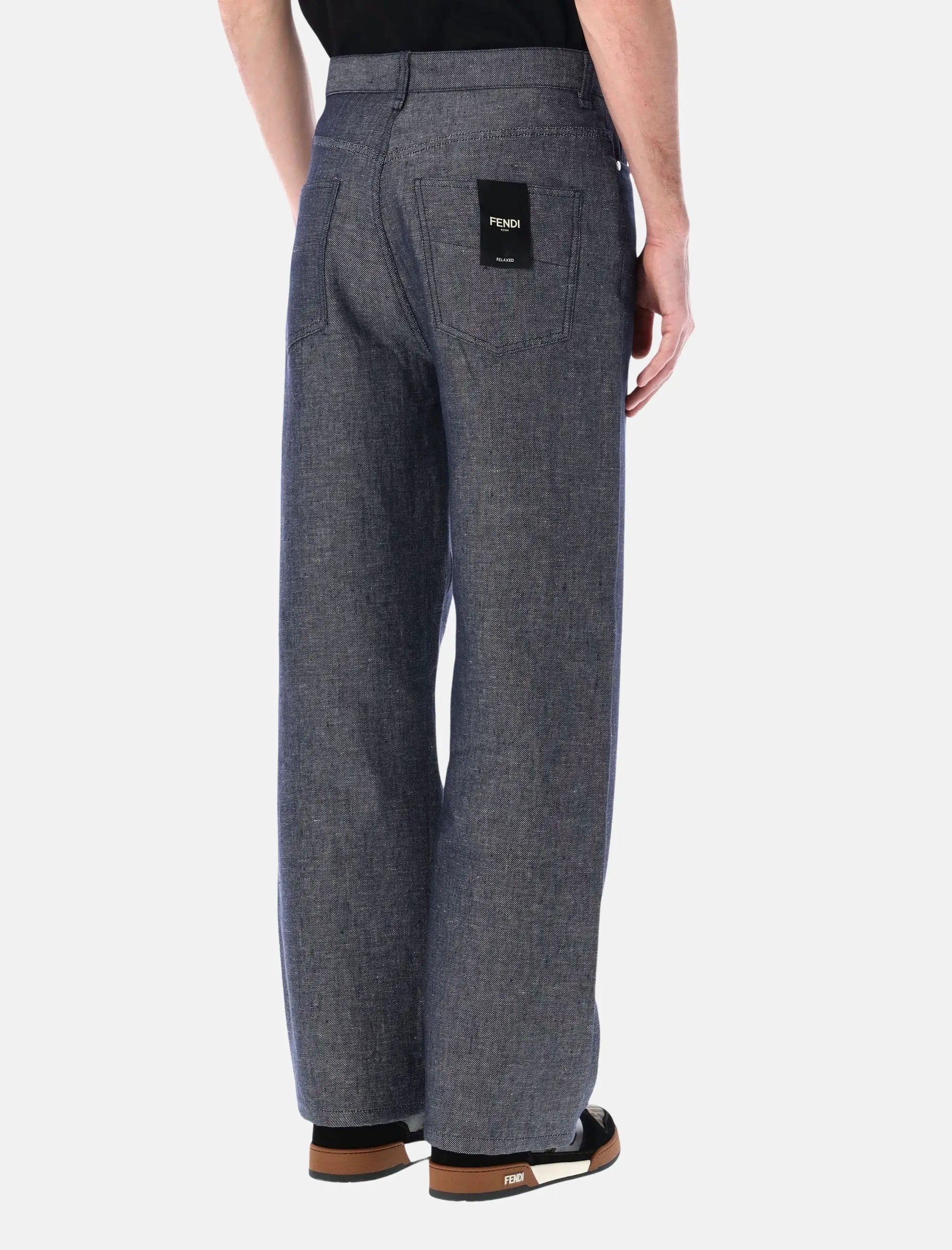 Оригінальна Straight Leg Jeans Fendi – вид ззаду