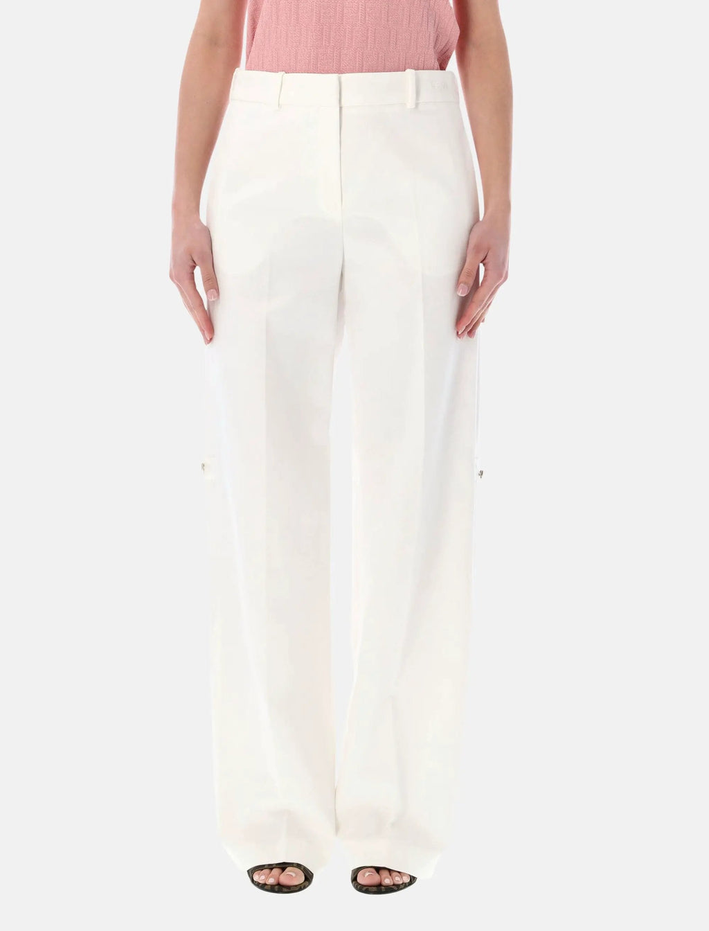 Technical Canvas Straight Trousers Fendi – Гарантія оригінальності – боковий вид