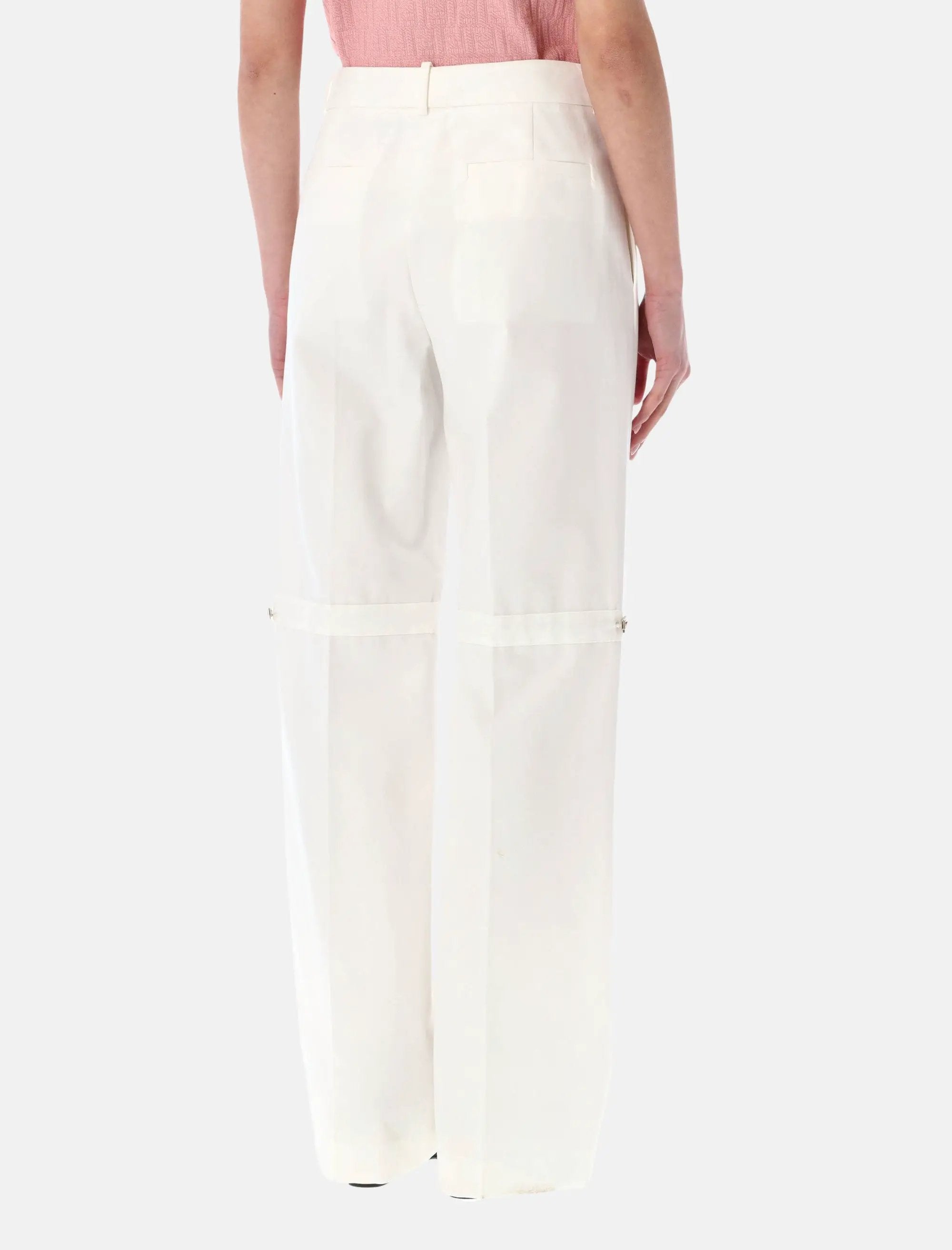 Technical Canvas Straight Trousers Fendi – Гарантія оригінальності – вид ззаду
