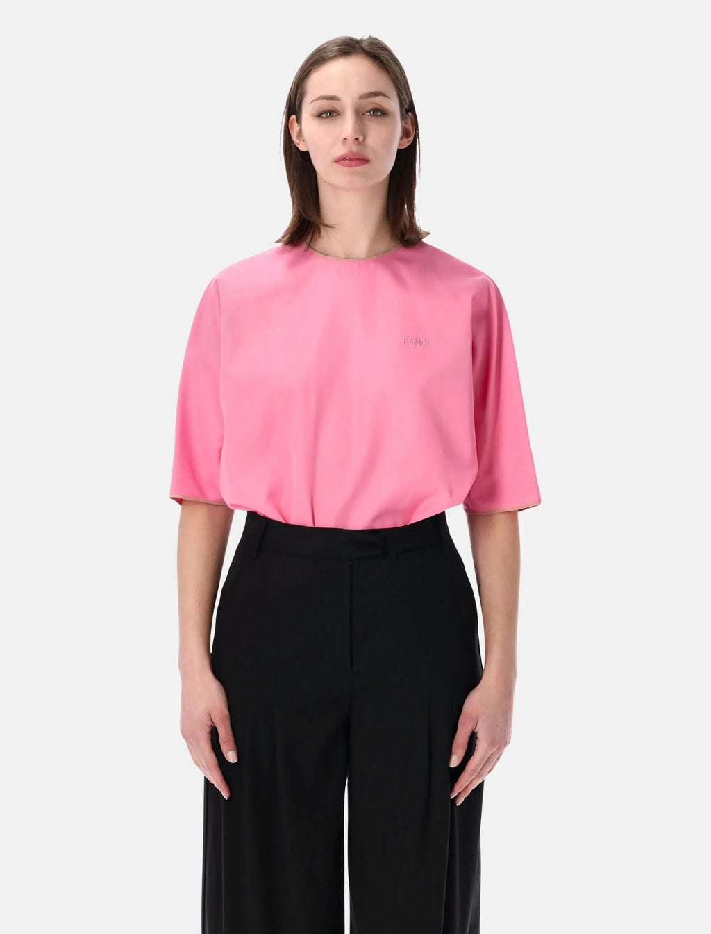 Short Sleeve Crewneck Bodysuit Fendi оригінал – Купити в Україні – боковий вид