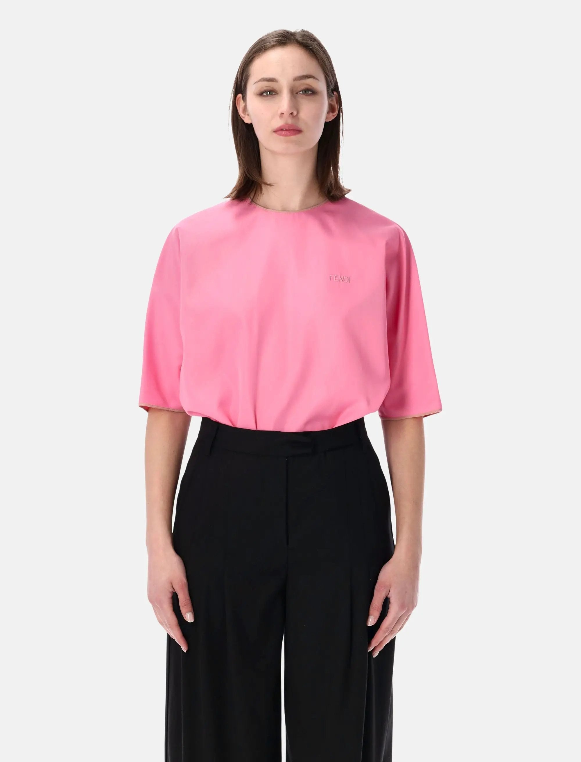 Short Sleeve Crewneck Bodysuit Fendi оригінал – Купити в Україні – боковий вид