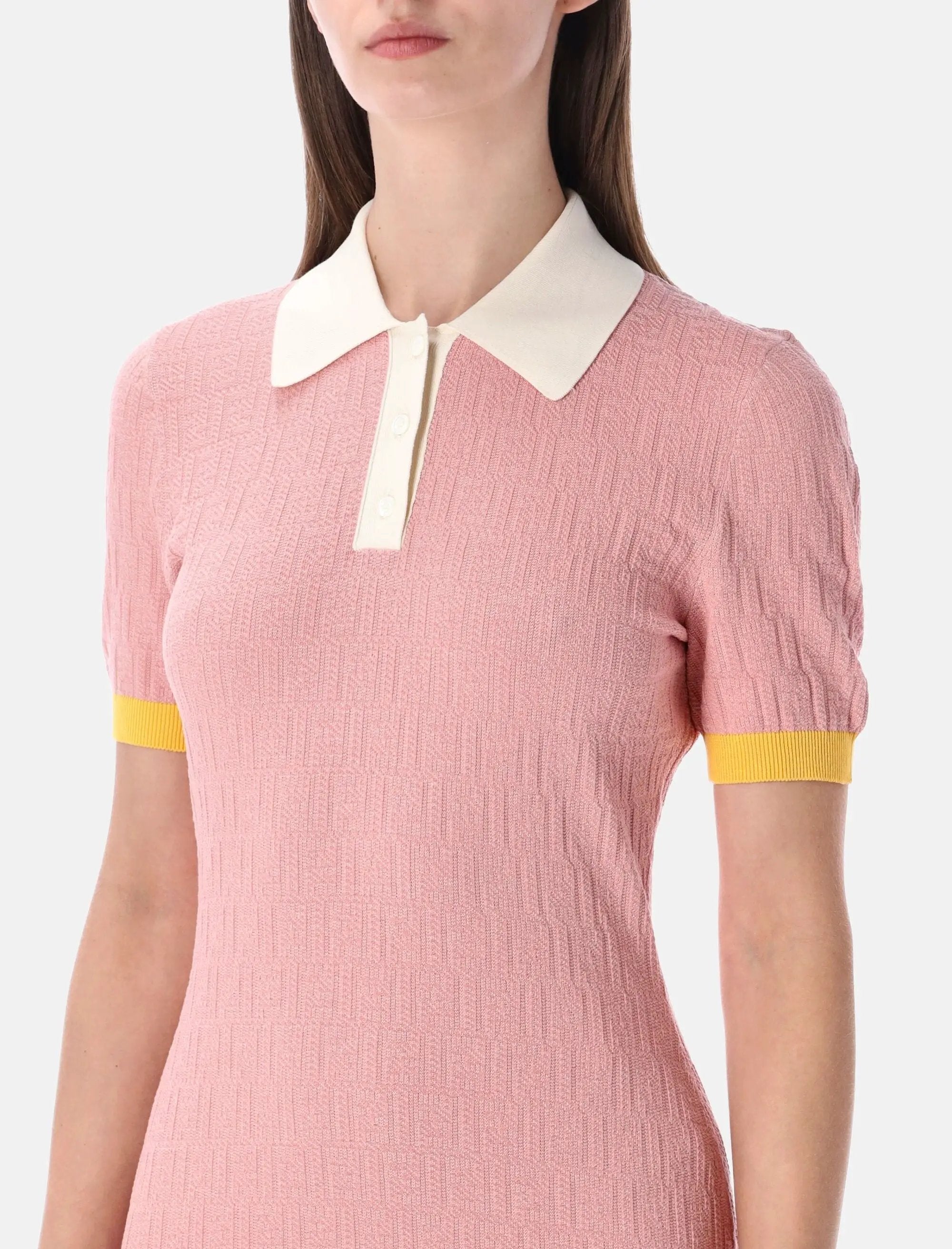 Оригінальна Ff Jacquard Cotton Silk Mini Dress Fendi – детальний вид