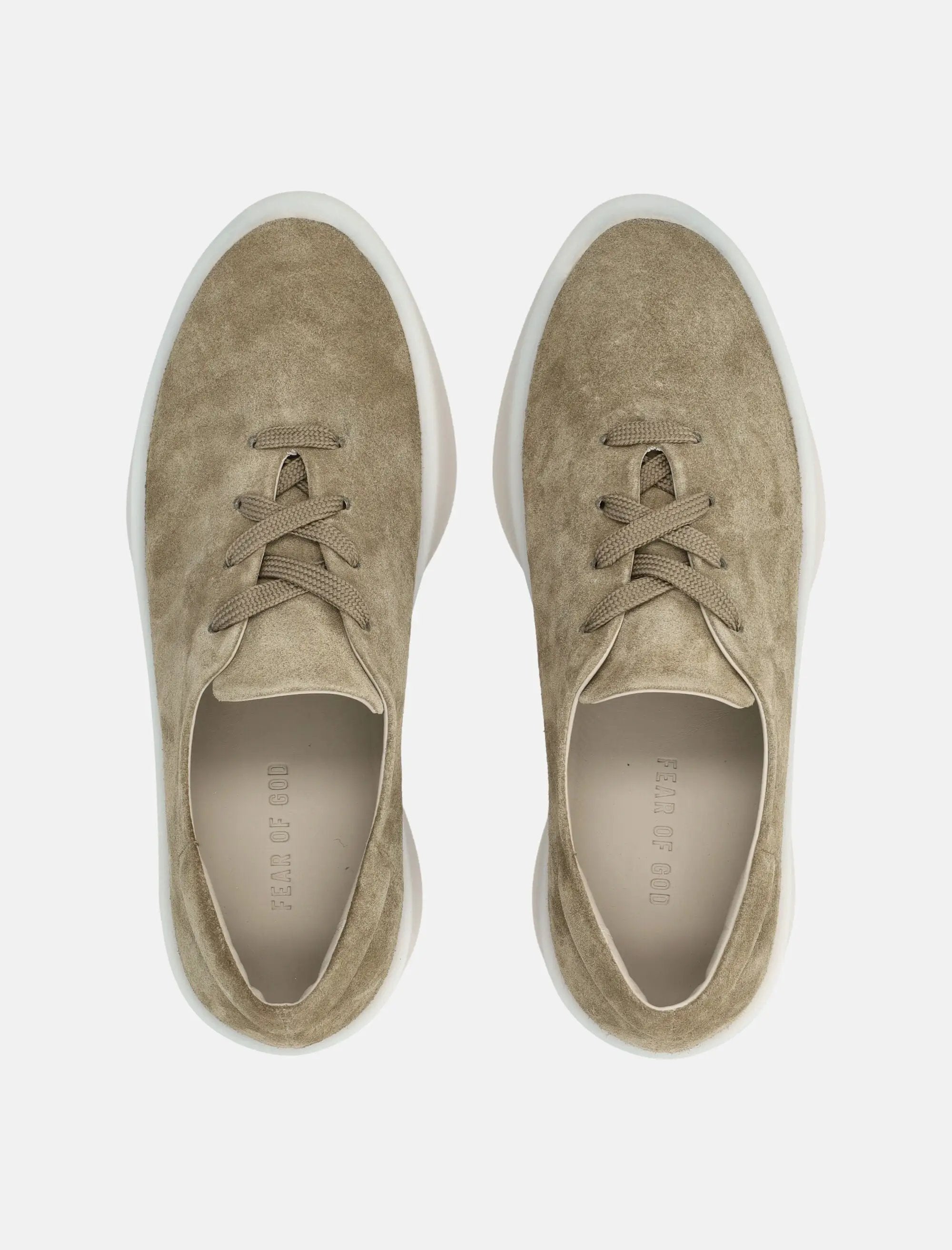 Beige Suede Sneakers Fear of god – Гарантія оригінальності – вид ззаду