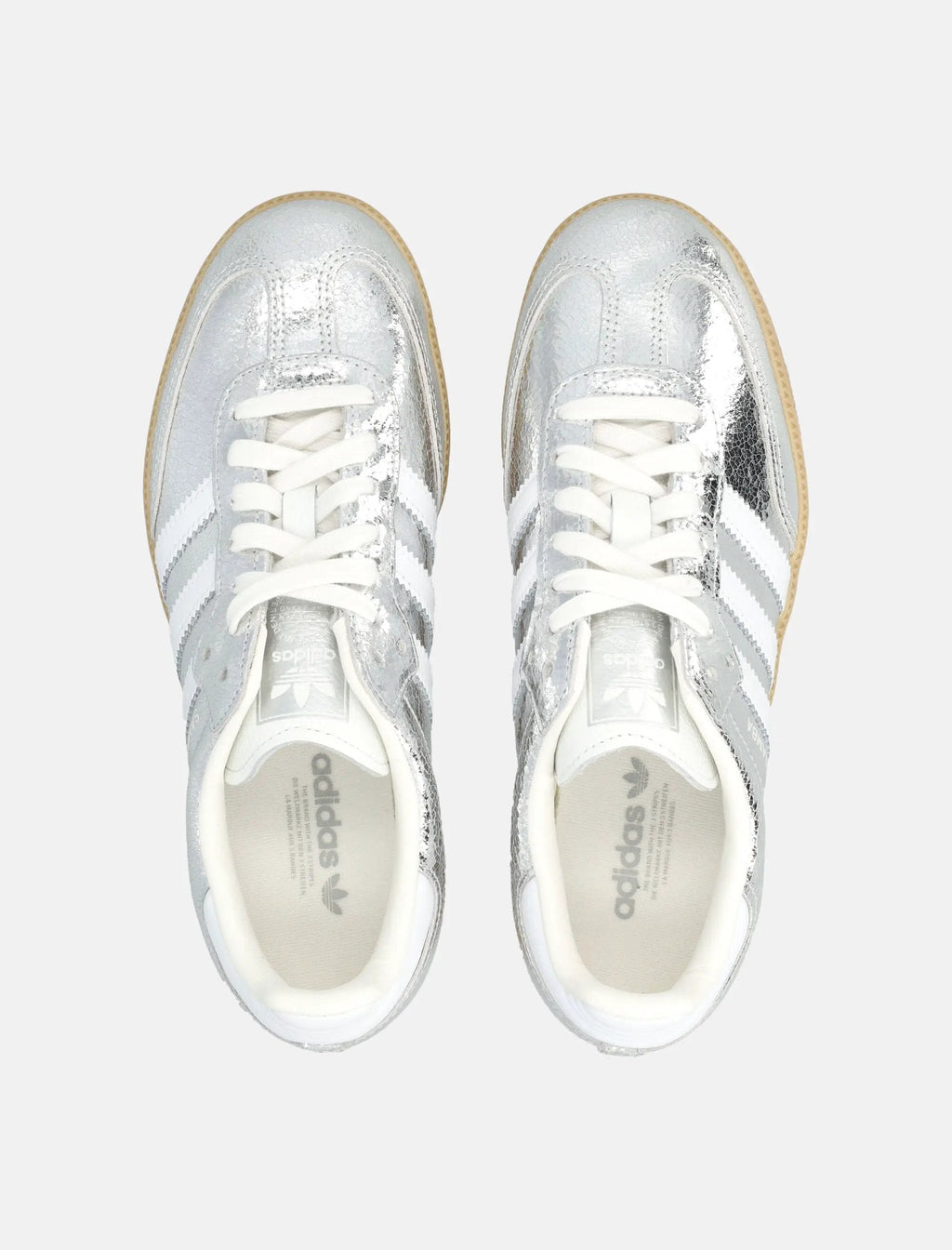 Metallic Silver Samba Sneakers Adidas оригінал – Купити в Україні – вид ззаду