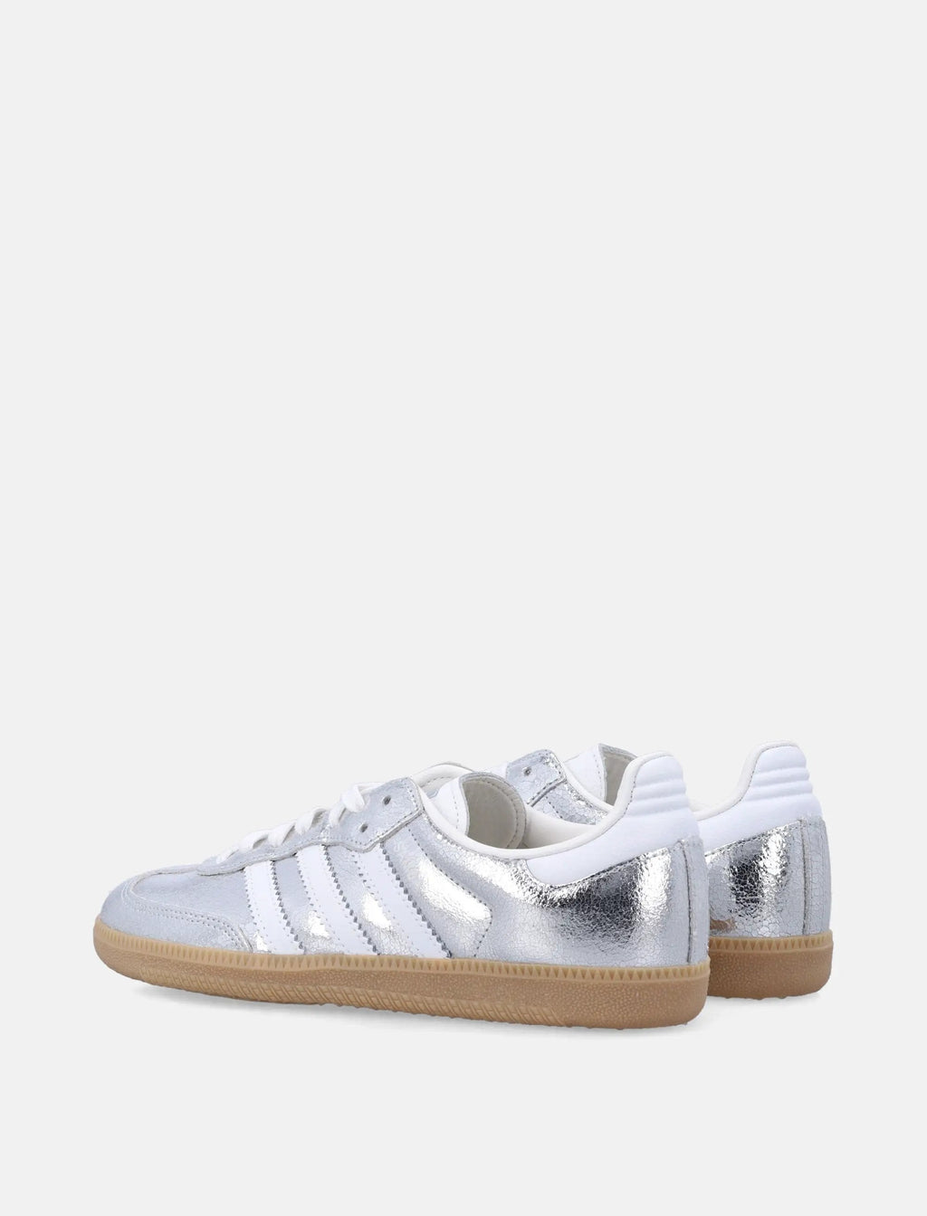 Metallic Silver Samba Sneakers Adidas оригінал – Купити в Україні – збільшений вид
