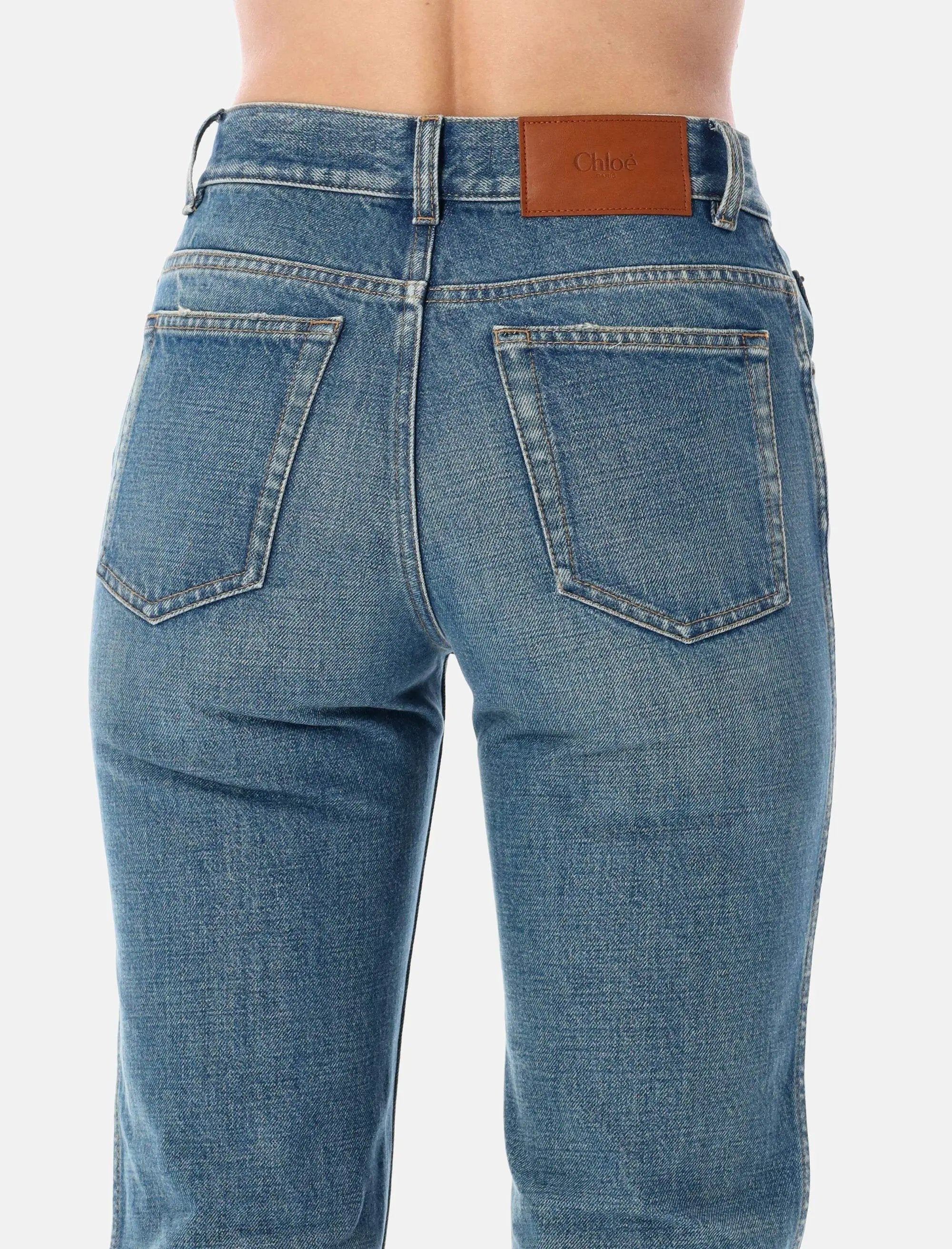 Straight Denim Jeans Chloe – Гарантія оригінальності – детальний вид