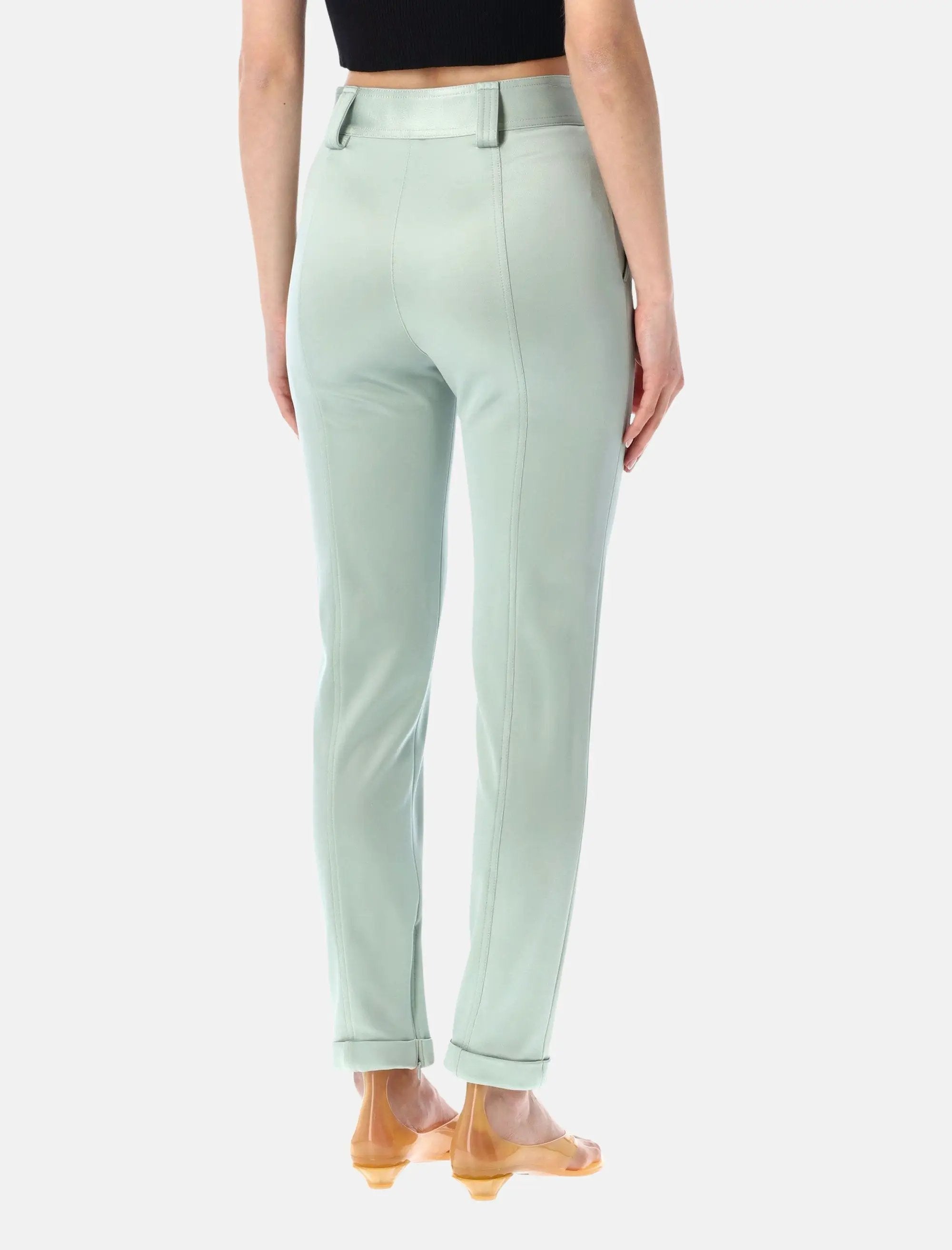 High Waist Stretch Jersey Pants Chloe – Гарантія оригінальності – вид ззаду