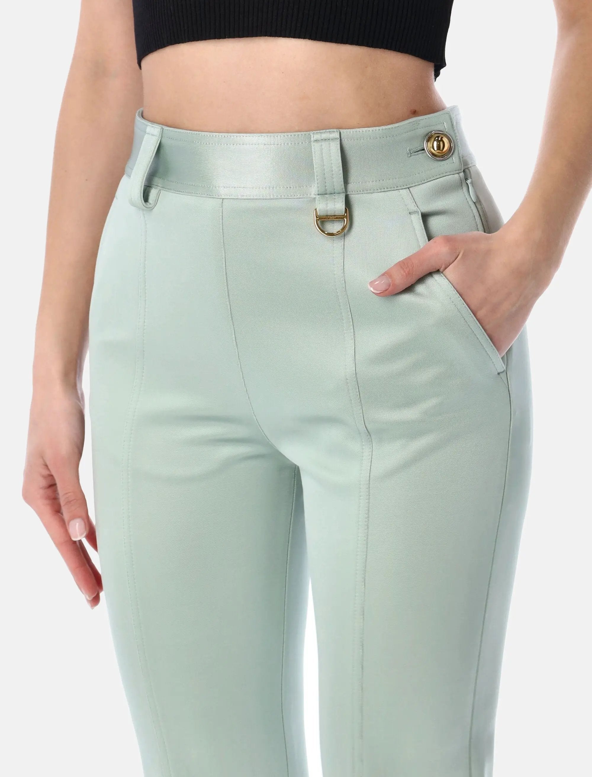 High Waist Stretch Jersey Pants Chloe – Гарантія оригінальності – детальний вид