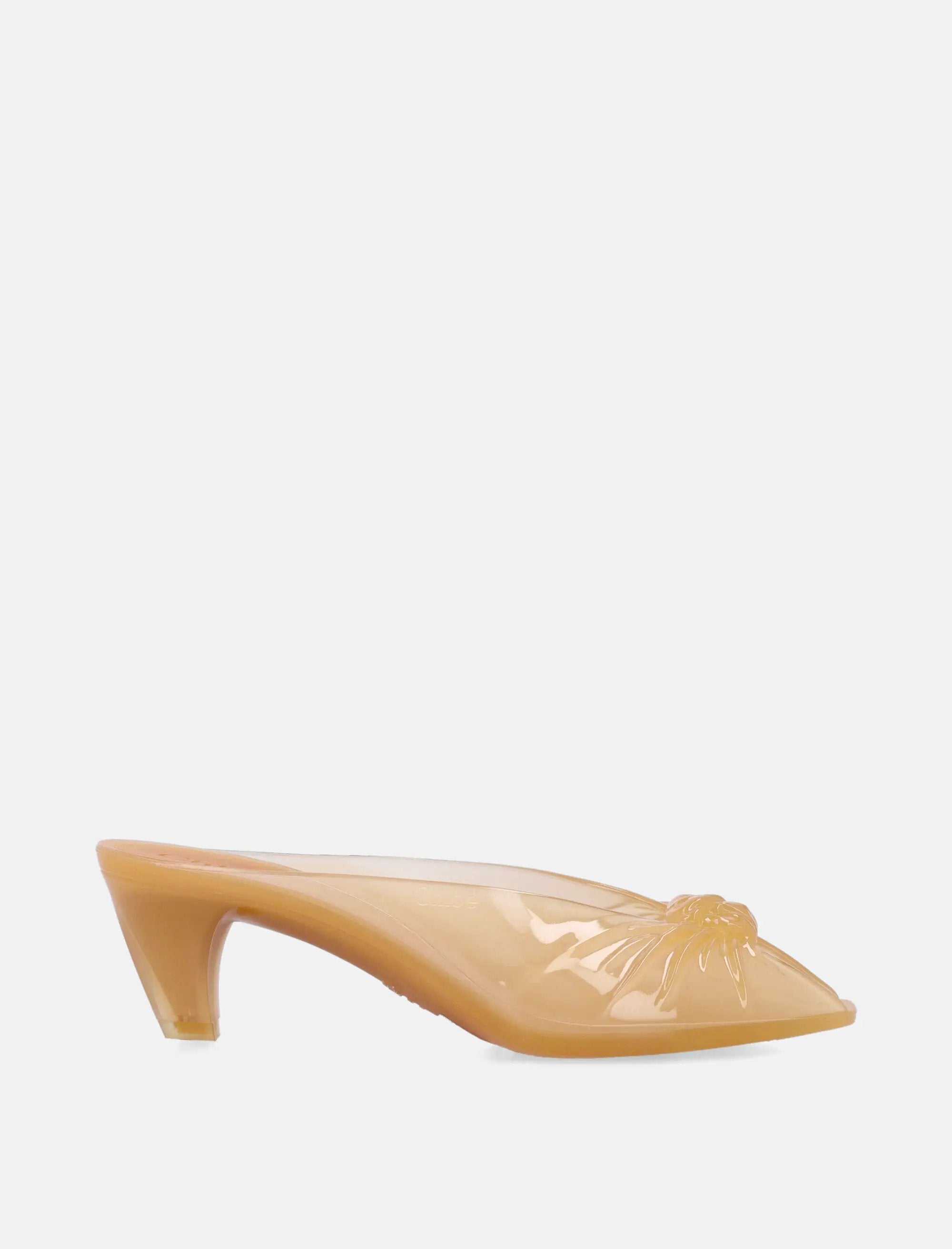 Transparent Jelly Knot Mules Chloe – Гарантія оригінальності – боковий вид