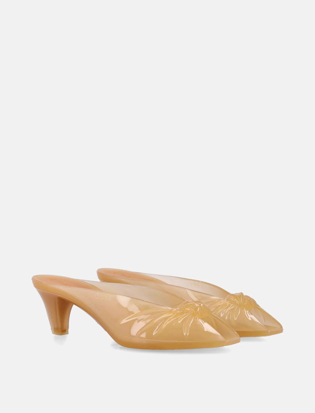 Transparent Jelly Knot Mules Chloe – Гарантія оригінальності – вид ззаду