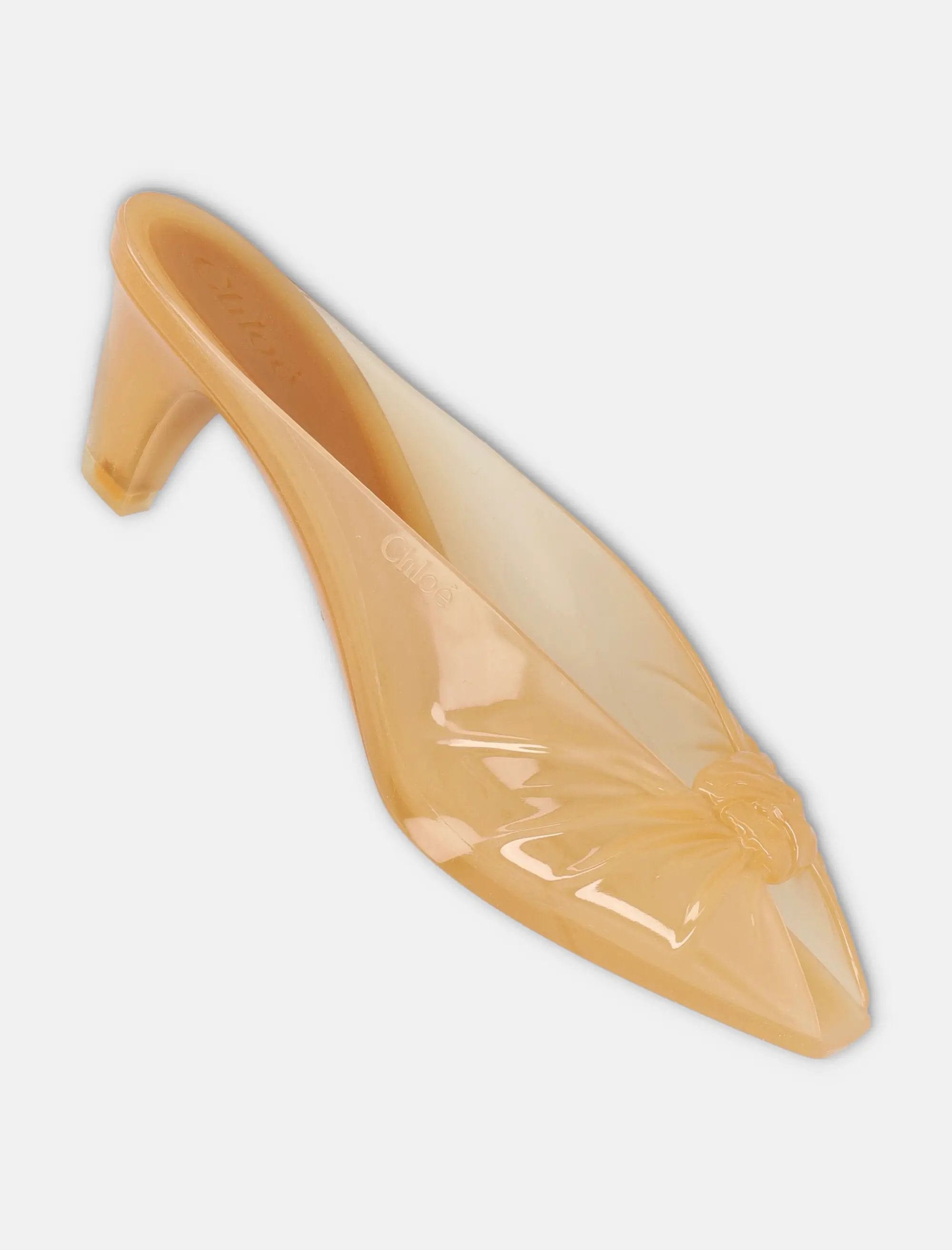 Transparent Jelly Knot Mules Chloe – Гарантія оригінальності – детальний вид