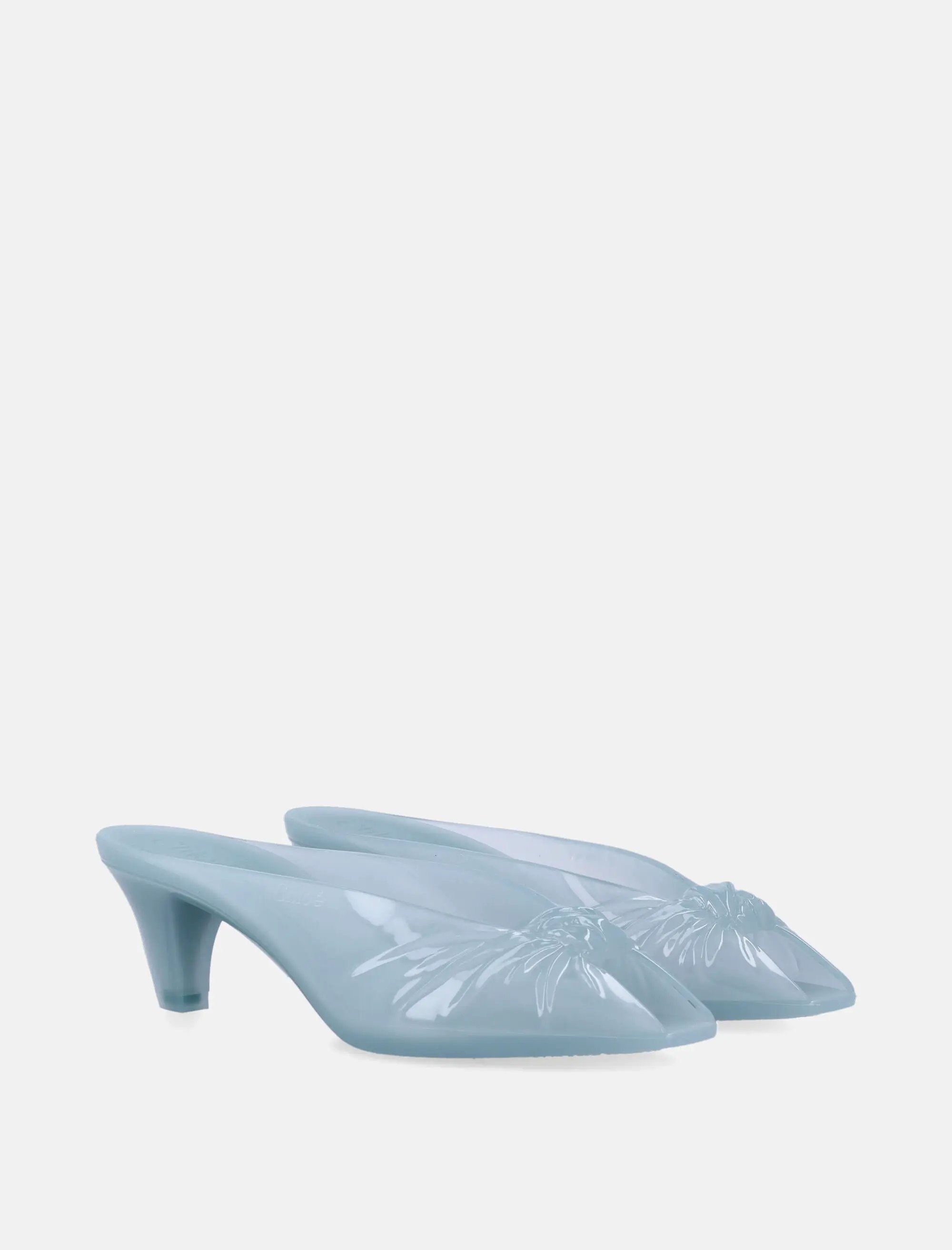 Transparent Jelly Knot Mules Chloe – Гарантія оригінальності – вид ззаду