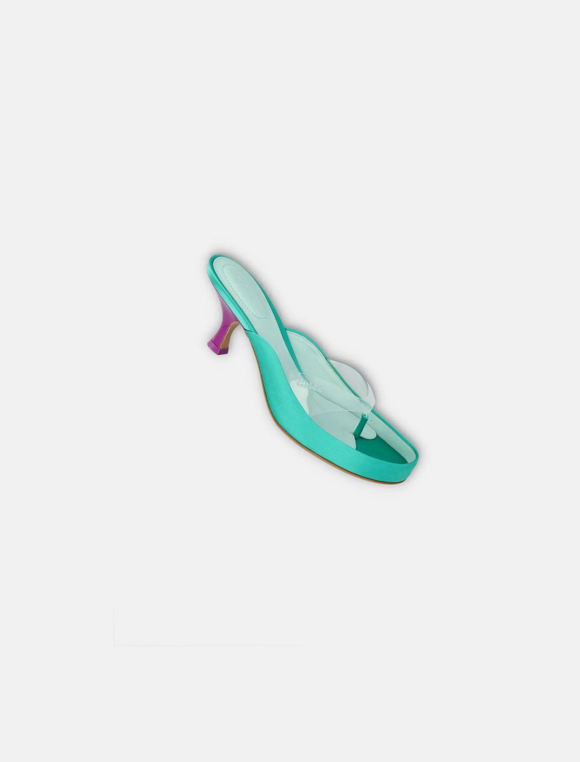 Junie Satin Kitten Heel Sandals Chloe – Гарантія оригінальності – детальний вид