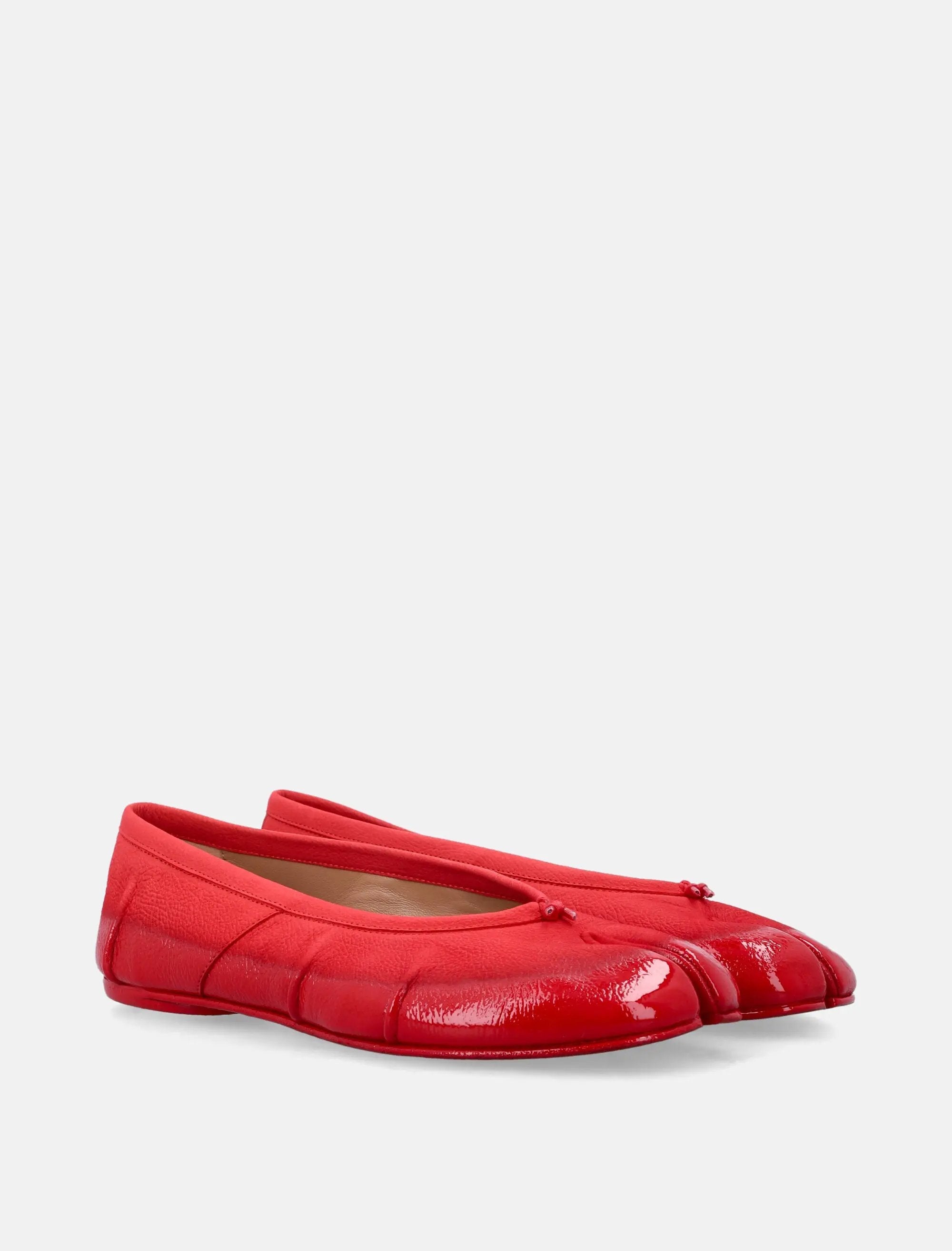 Оригінальна Matte Leather Tabi Ballerina Maison margiela – вид ззаду
