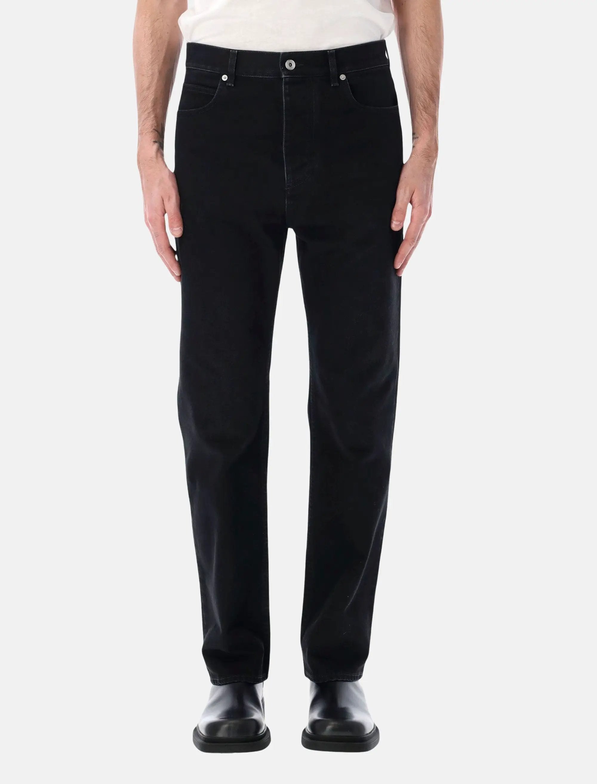 Black Straight Leg Jeans Bottega veneta оригінал – Купити в Україні – боковий вид