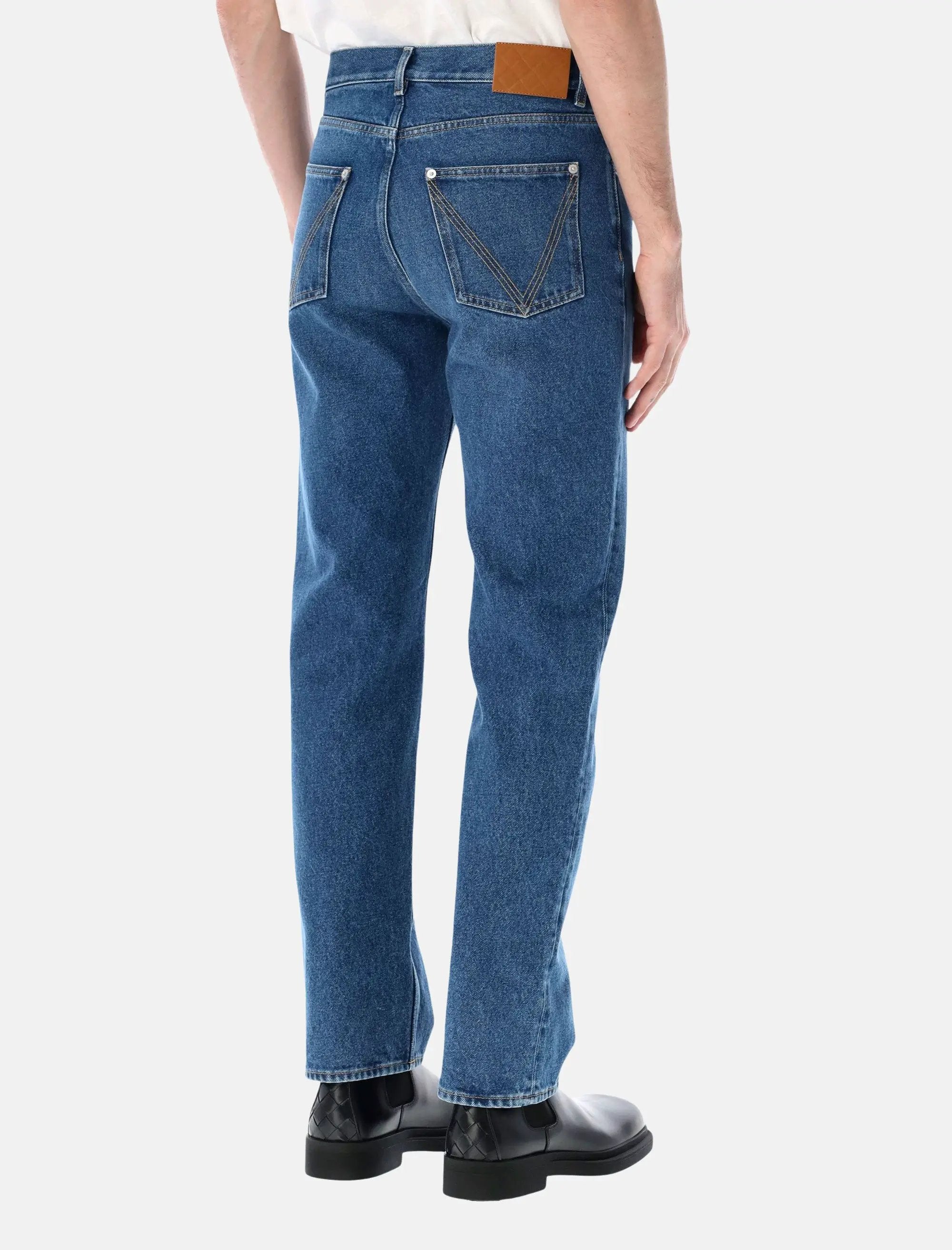 Straight Leg Jeans Bottega veneta – Гарантія оригінальності – вид ззаду