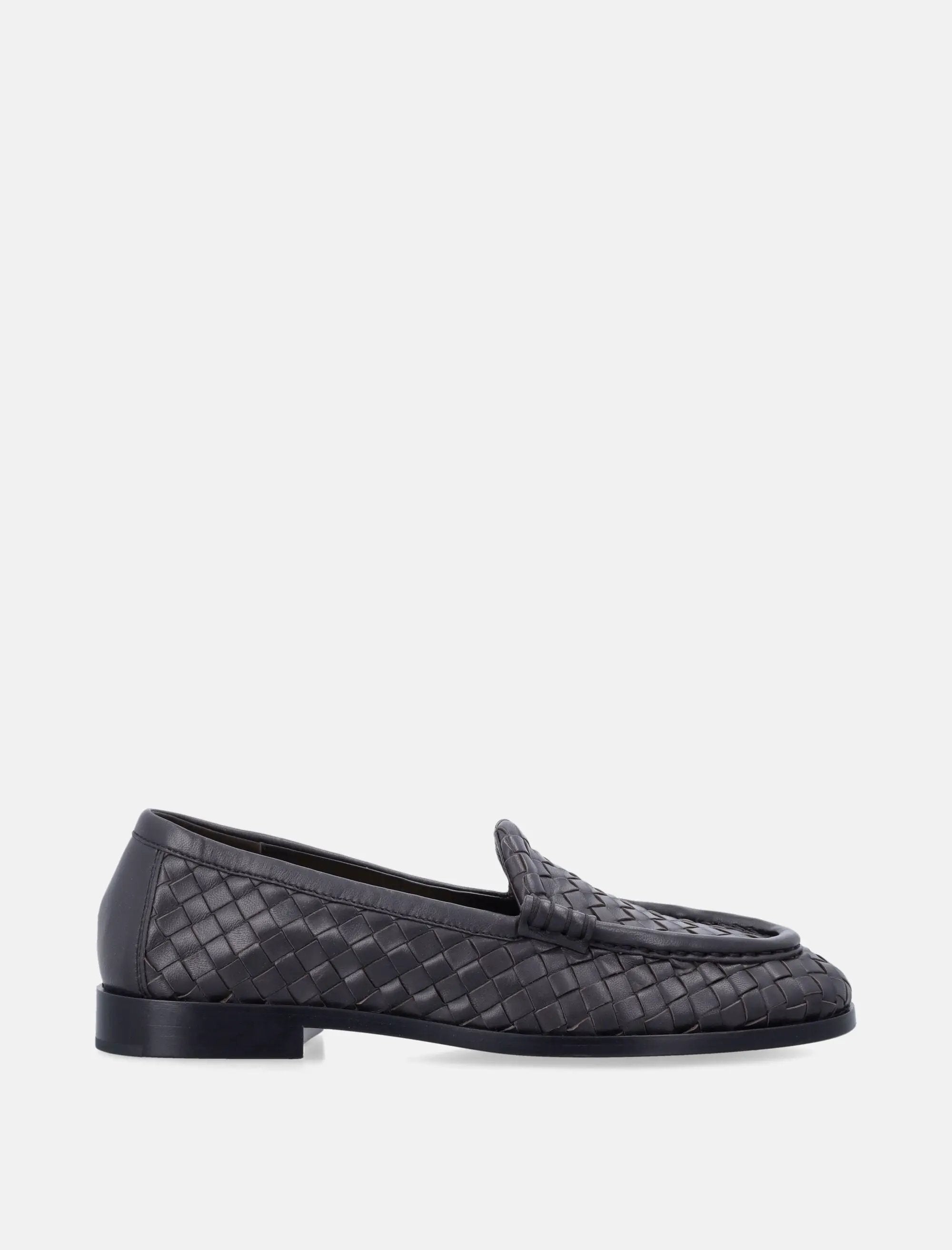 Silenzio Leather Loafers Bottega veneta оригінал – Купити в Україні – боковий вид