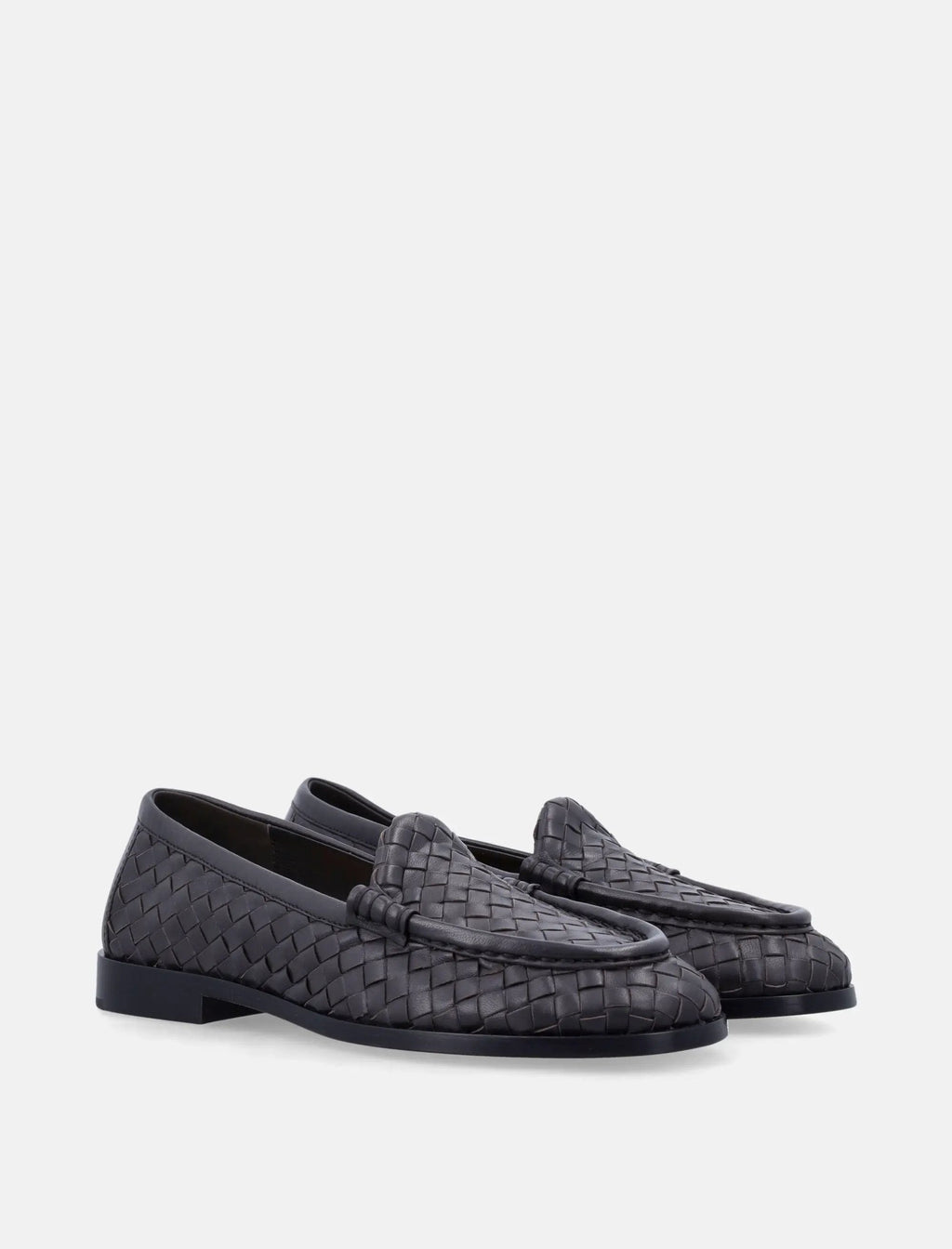 Silenzio Leather Loafers Bottega veneta оригінал – Купити в Україні – вид ззаду