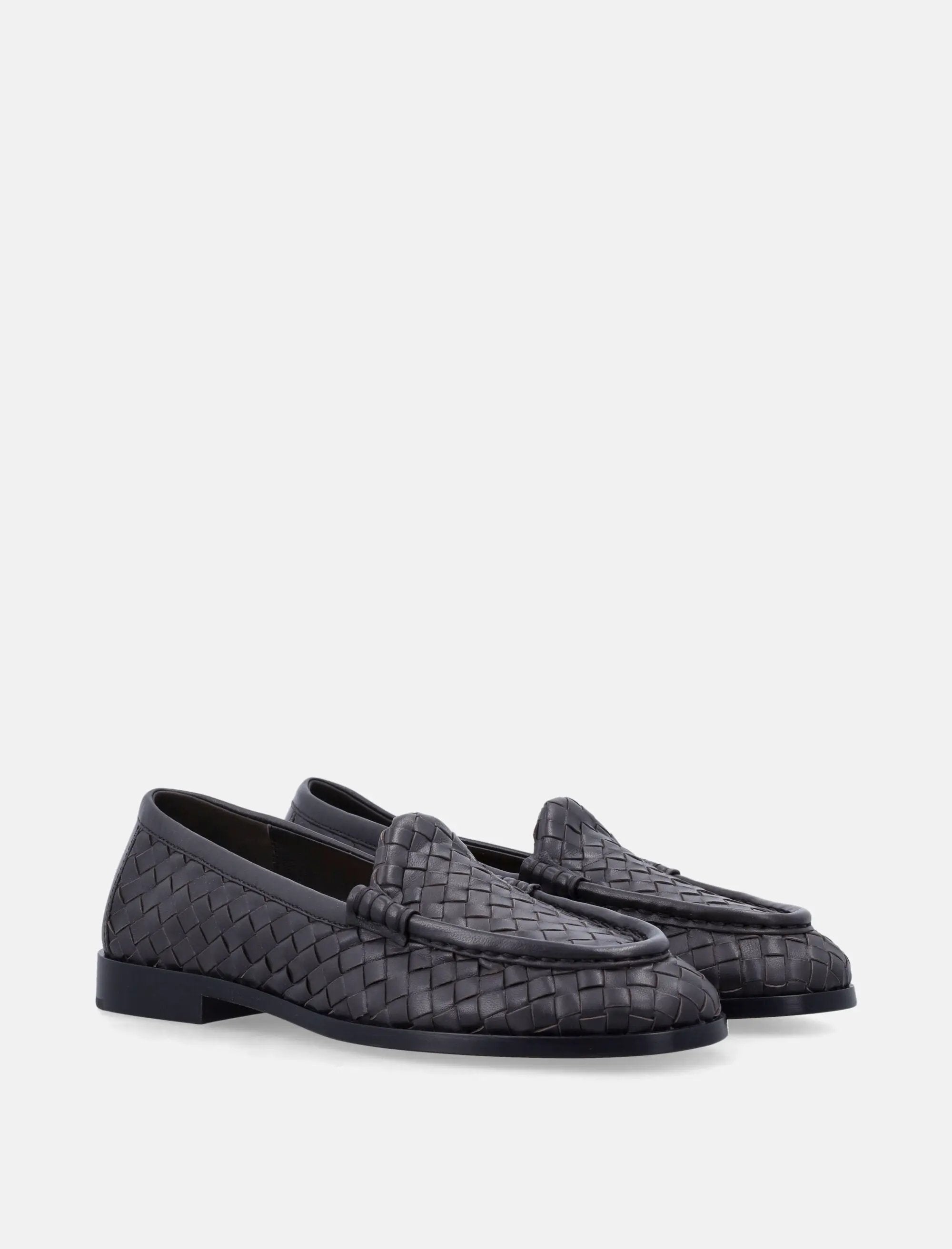 Silenzio Leather Loafers Bottega veneta оригінал – Купити в Україні – вид ззаду