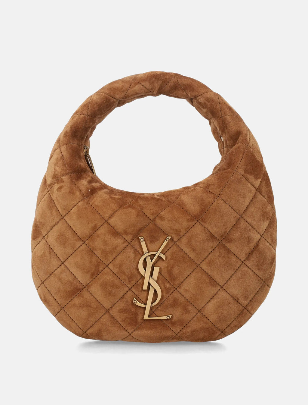 Icarino Quilted Suede Bag Saint laurent оригінал – Купити в Україні – боковий вид
