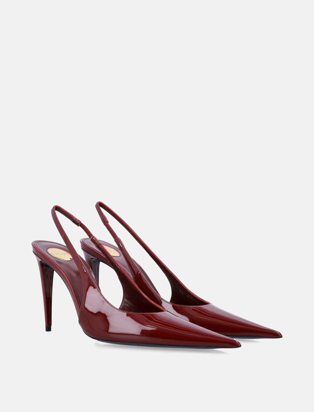 Guermantes Patent Leather Slingback Pumps Saint laurent – Гарантія оригінальності – вид ззаду