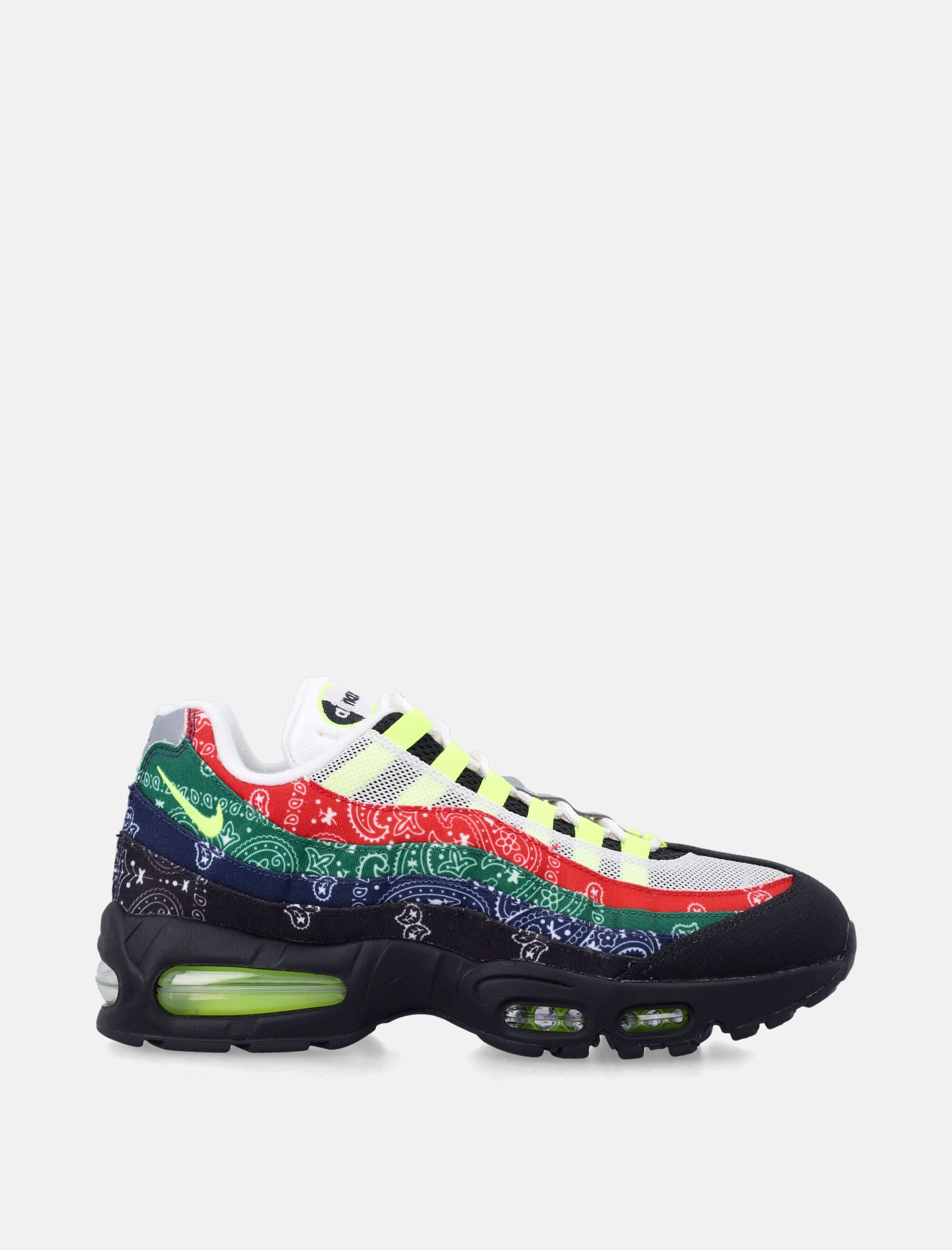 Air Max 95 Big Bubble Volt University Red Nike – Гарантія оригінальності – боковий вид