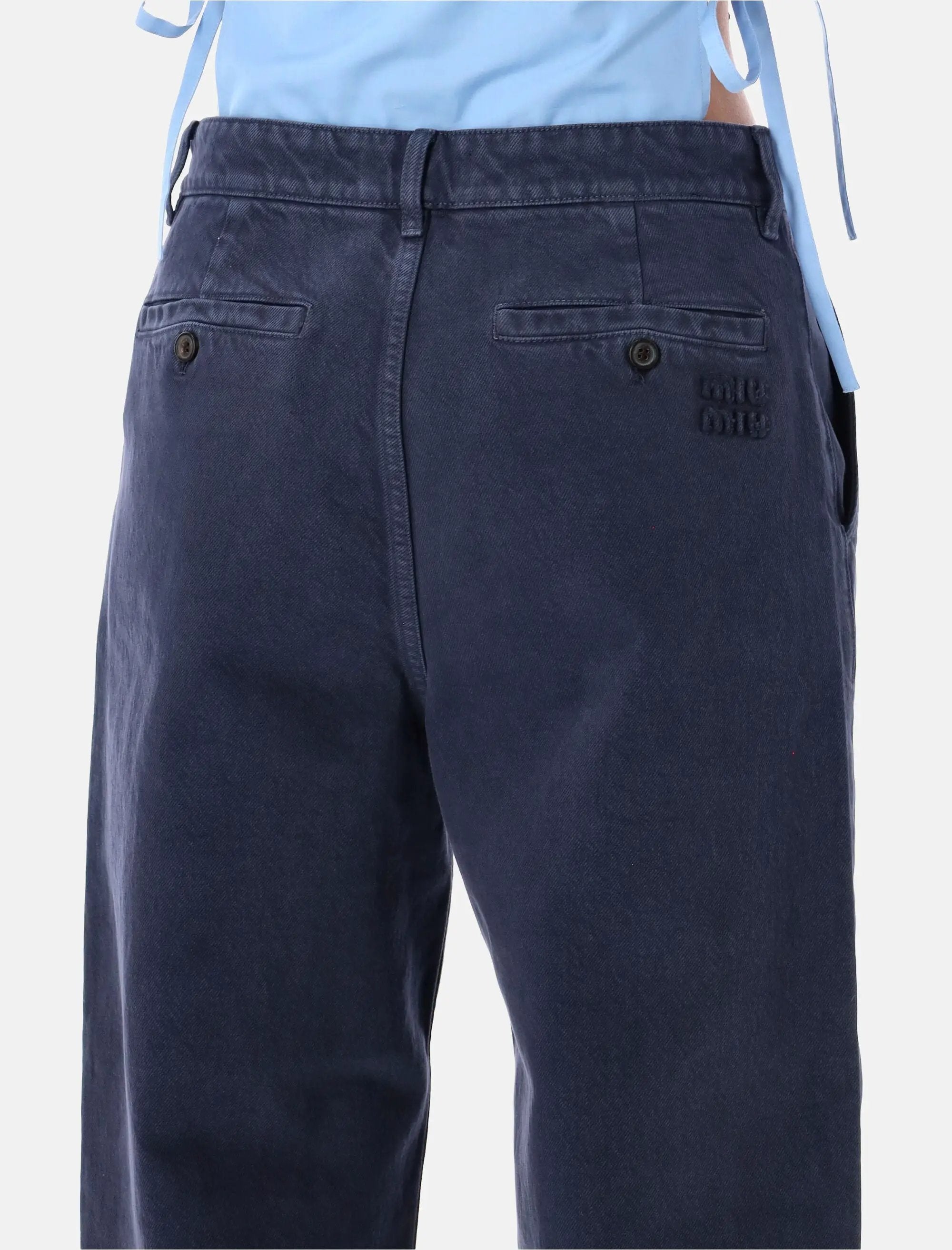 Gabardine Straight Pants Miu miu оригінал – Купити в Україні – детальний вид
