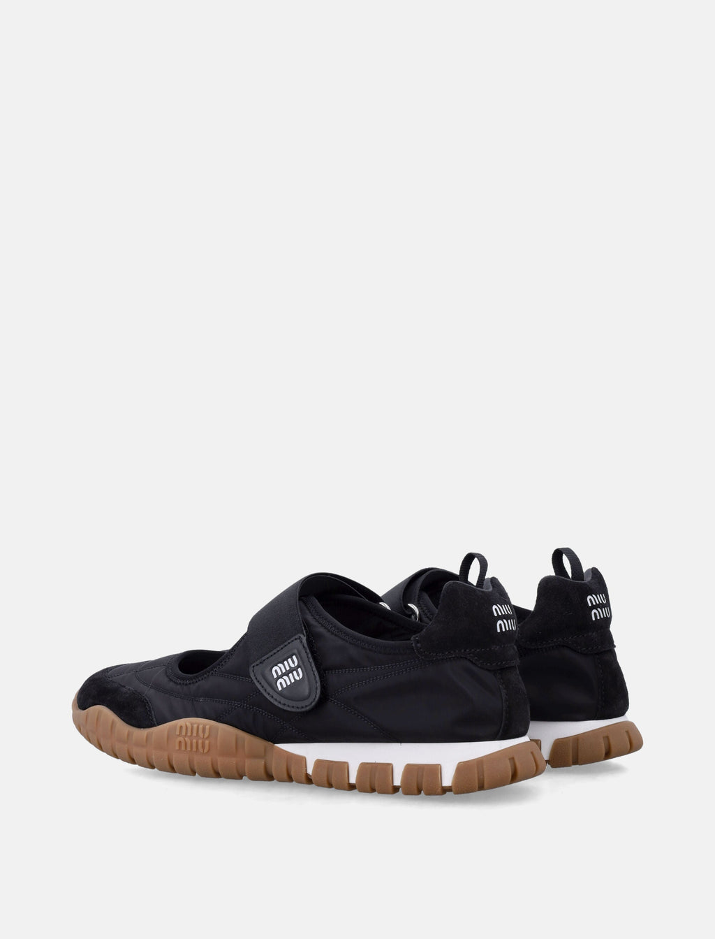 Tyre Ballerinas In Technical Fabric And Suede Miu miu – Гарантія оригінальності – збільшений вид
