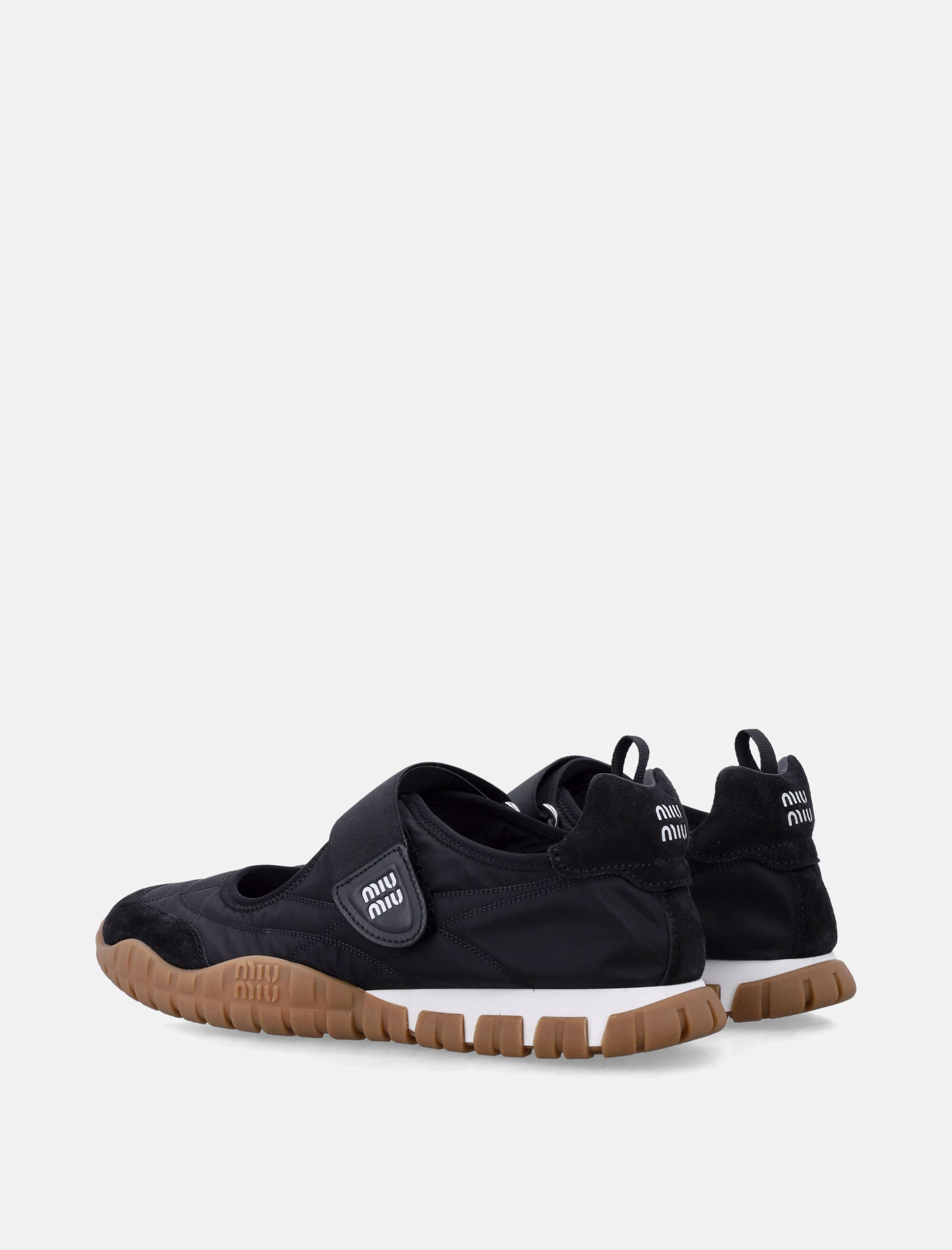 Tyre Ballerinas In Technical Fabric And Suede Miu miu – Гарантія оригінальності – збільшений вид