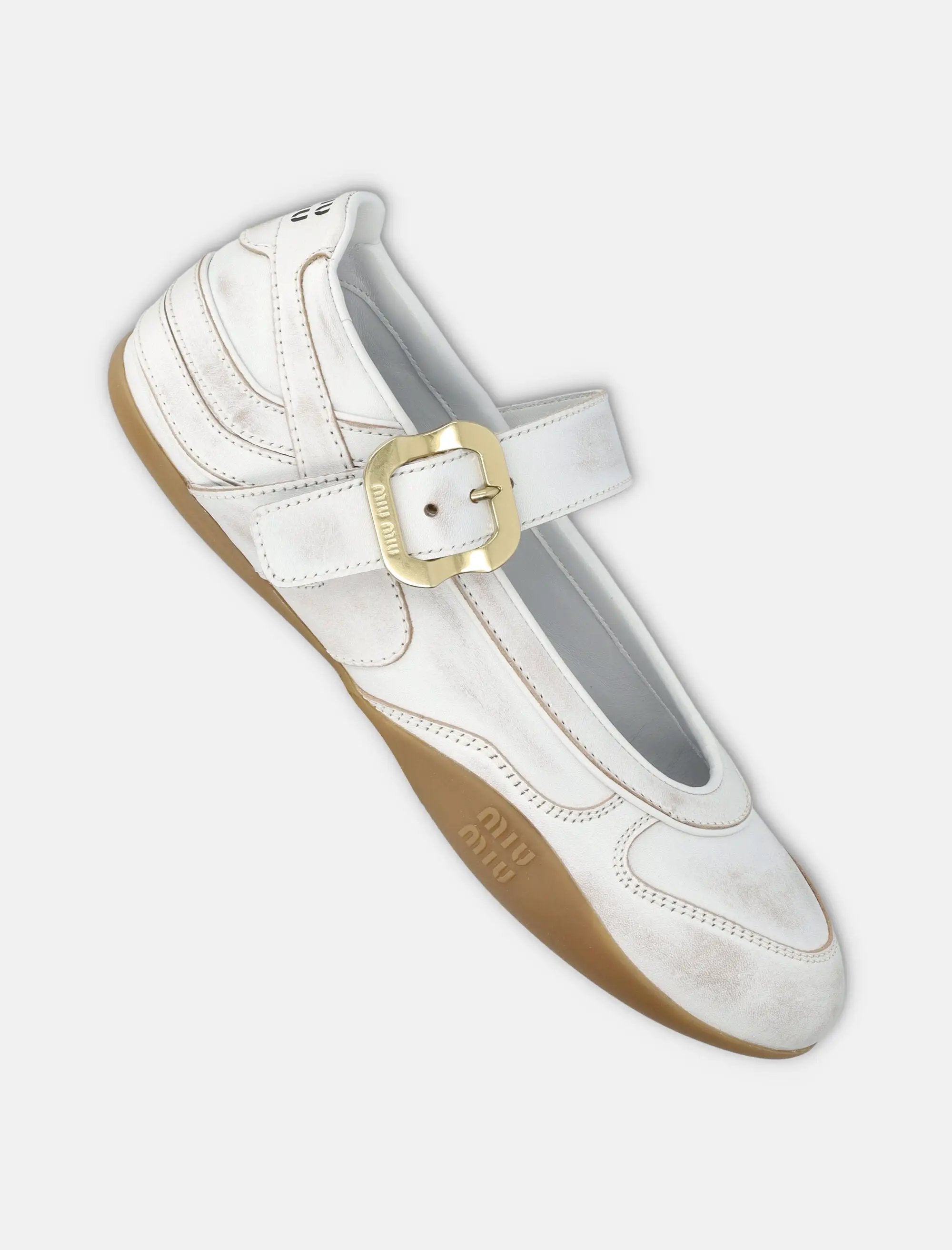 Оригінальна Gymnasium Leather Ballerinas Miu miu – детальний вид