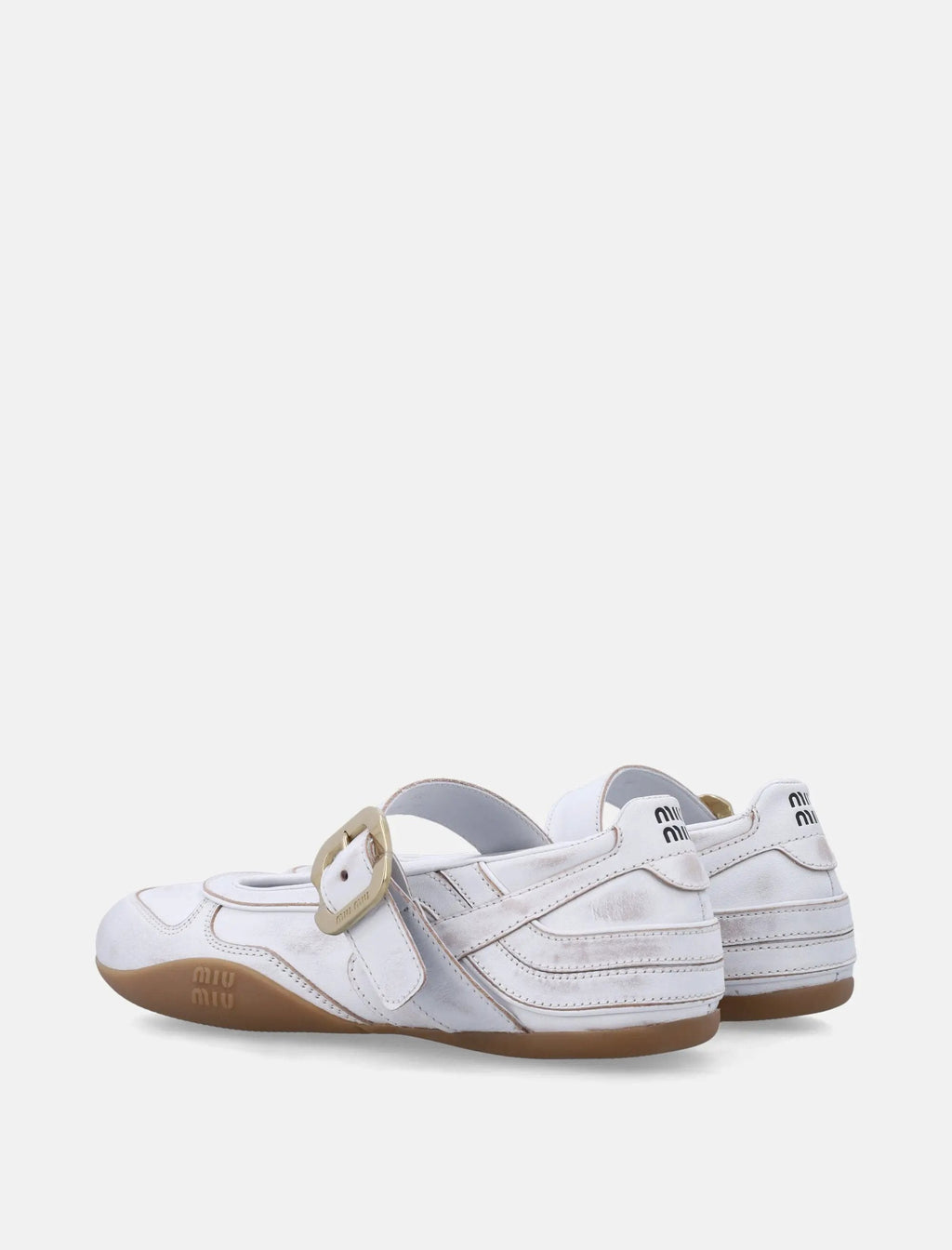 Оригінальна Gymnasium Leather Ballerinas Miu miu – збільшений вид