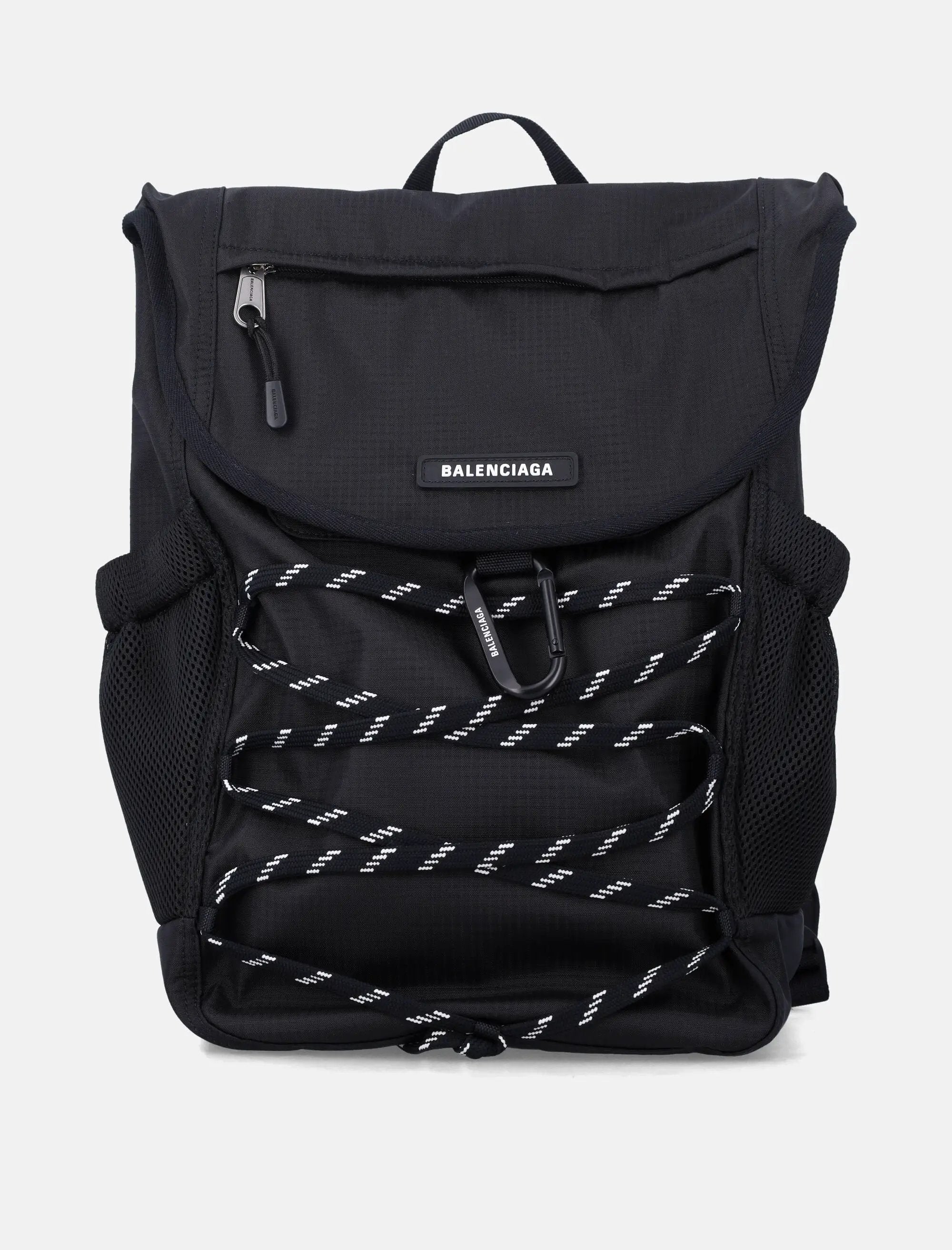 Ripstop Logo Backpack Balenciaga оригінал – Купити в Україні – боковий вид