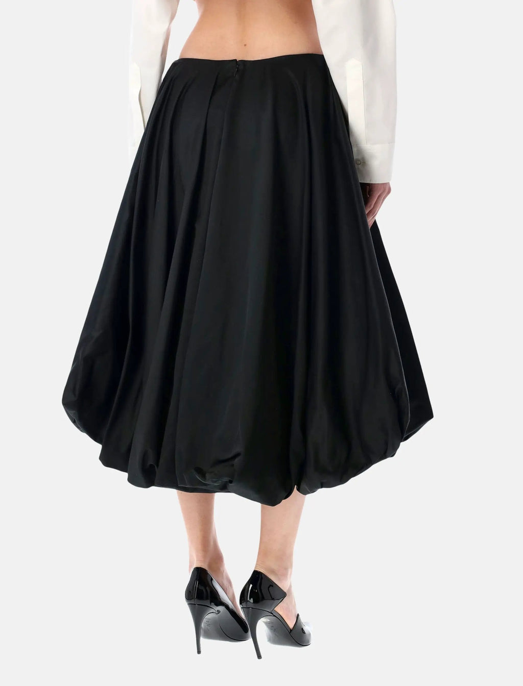 Оригінальна Black Voluminous Balloon Skirt Balenciaga – вид ззаду